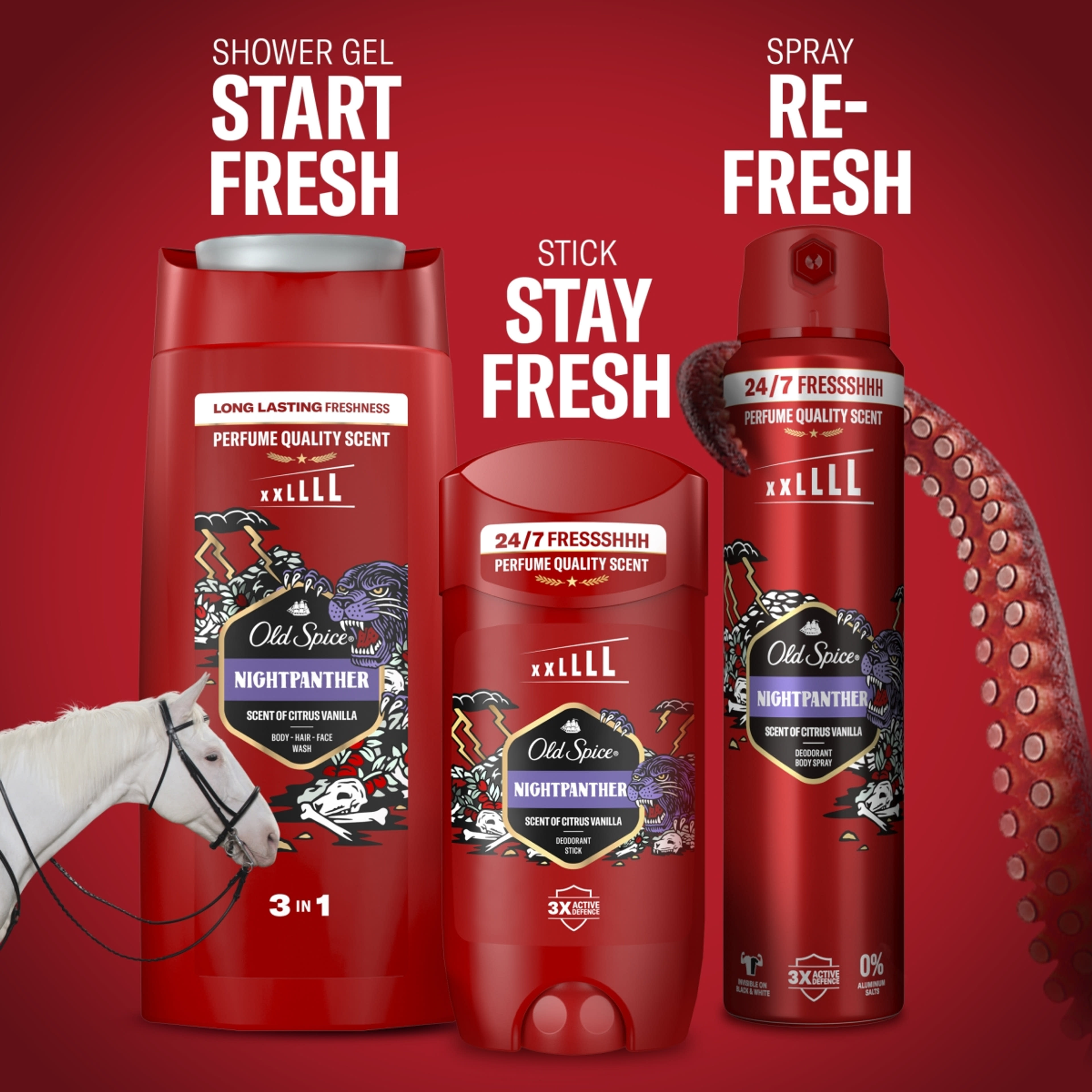 Old Spice Night Panther férfi stift dezodor - 85 ml-10