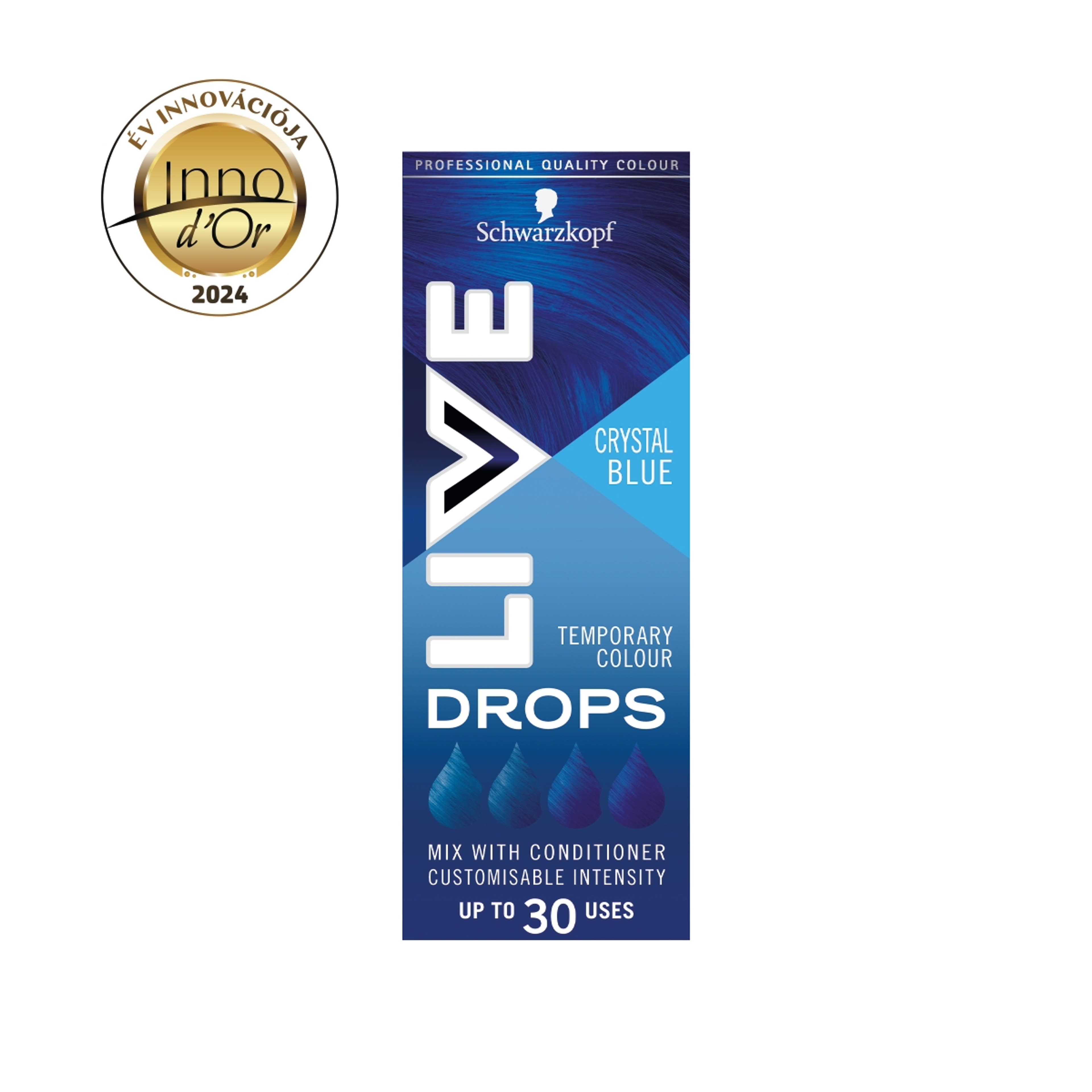 Schwarzkopf Color Live hajszínező /kristálykék - 3 g