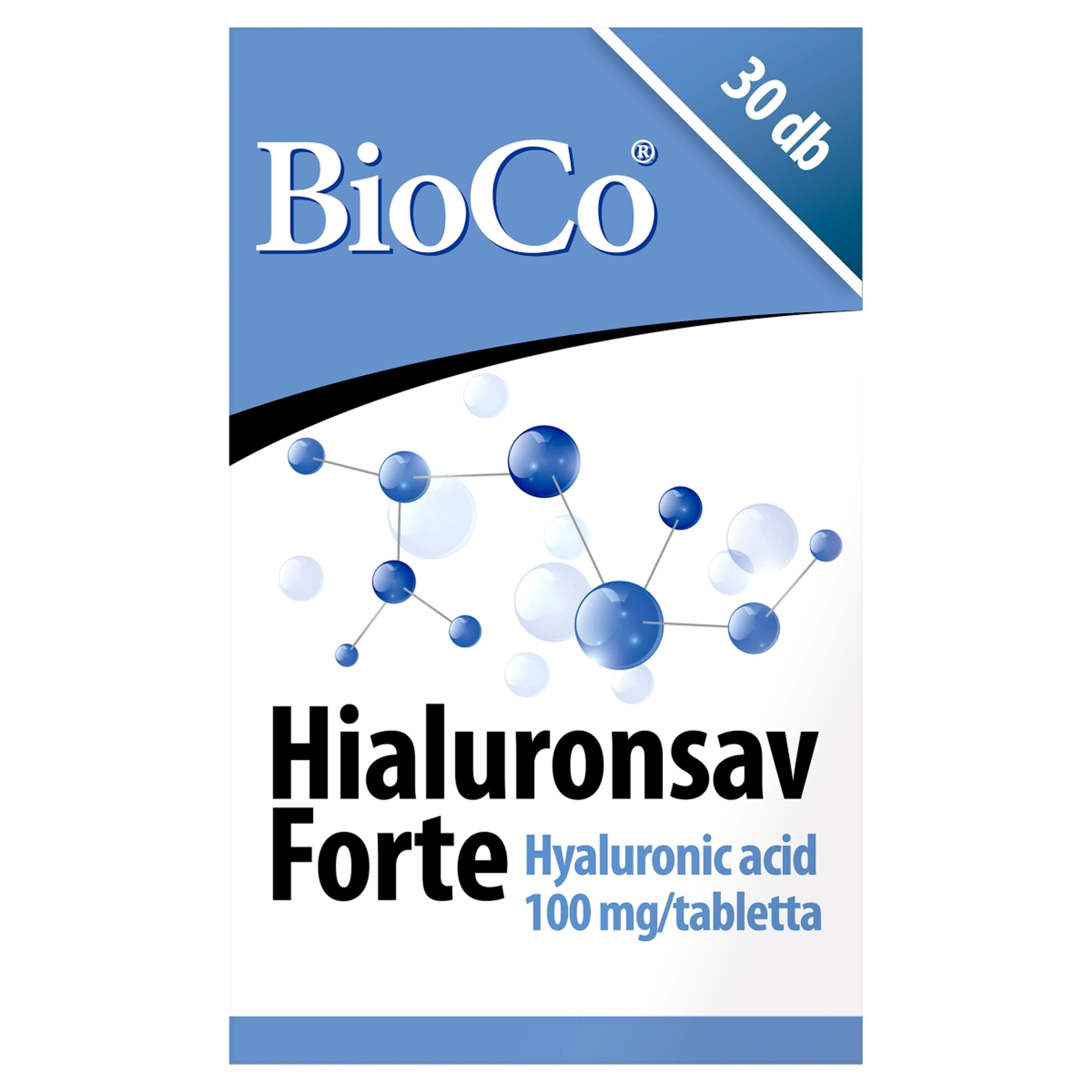 Bioco Hialuronsav Forte étrenkiegészítő tabletta - 30 db-1