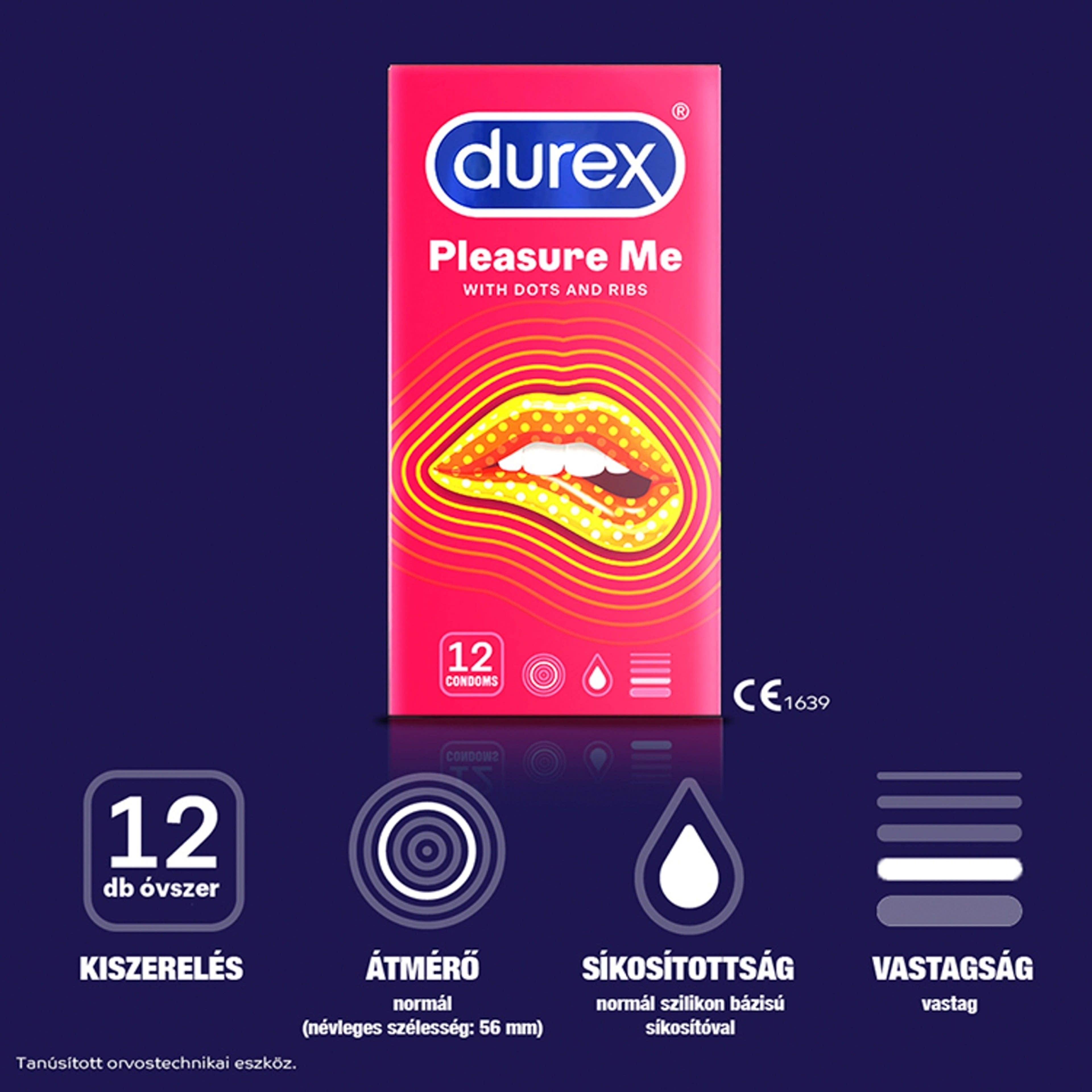 Durex Pleasure Me óvszer - 12 db-3