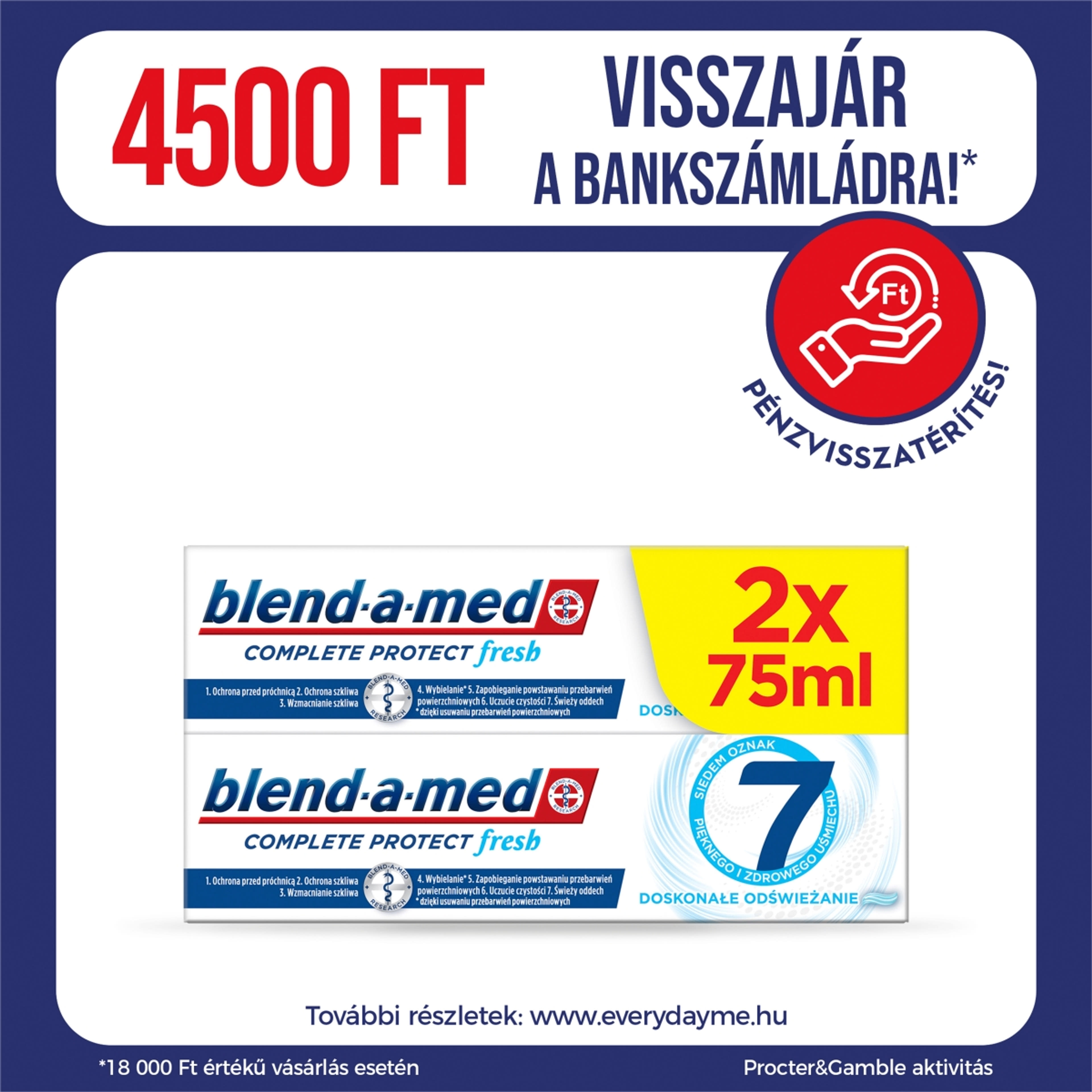 Blend-a-med Complete Protect 7 Extra Fresh fogkrém - 150 ml