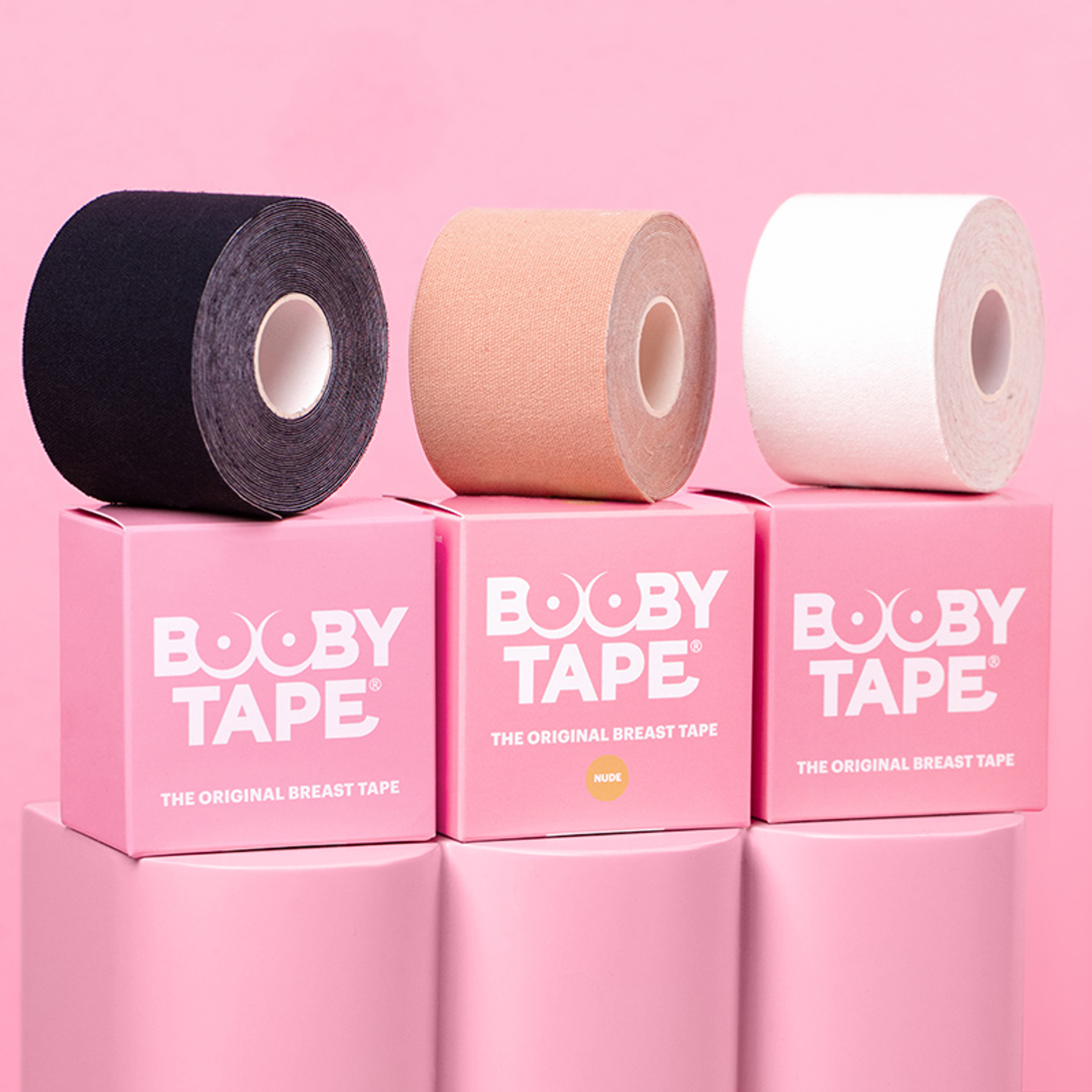 Booby Tape öntapadó melltartó szalag /fekete - 5 m-3