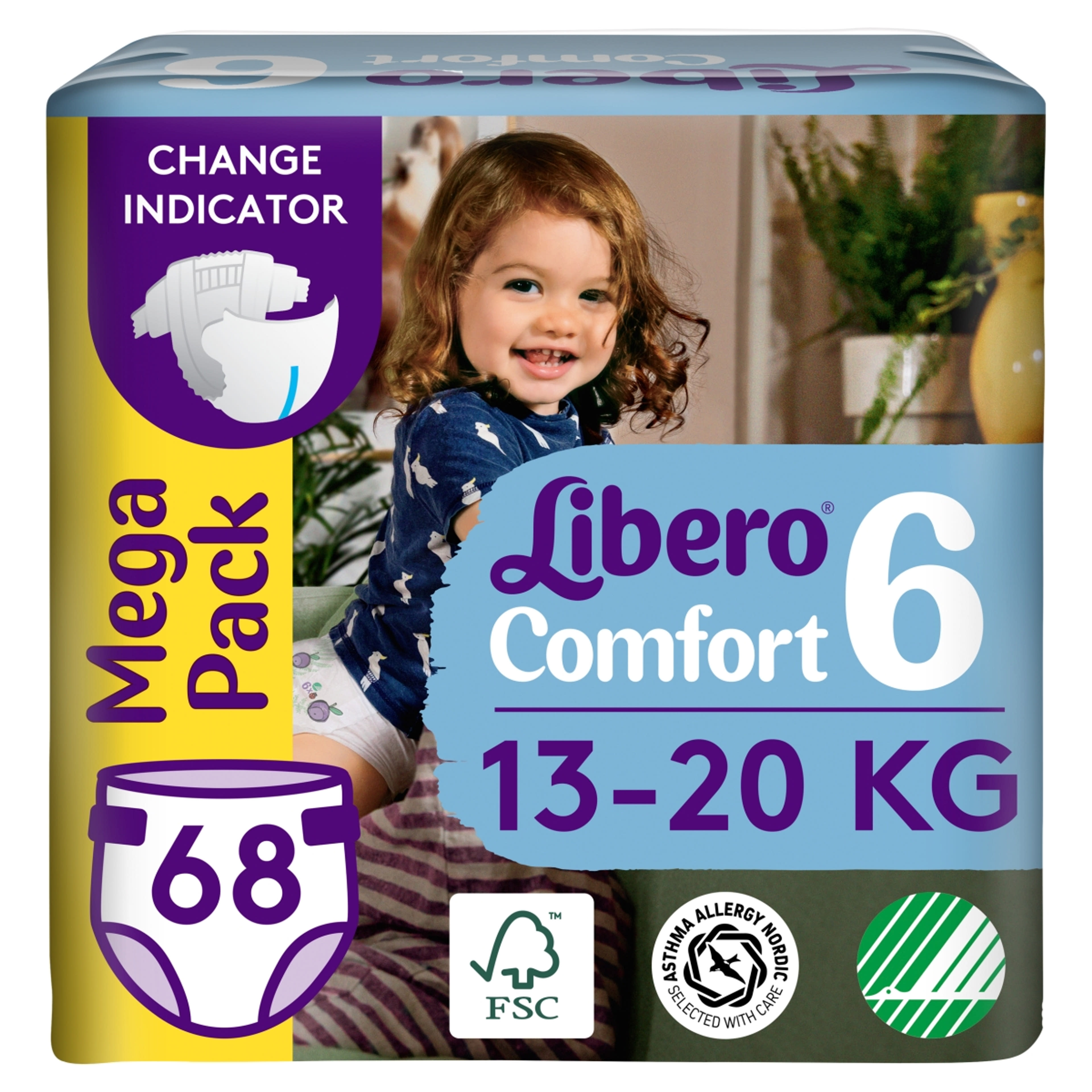 Libero Comfort Mega Pack 6-os nadrágpelenka, 13-20 kg - 68 db-8