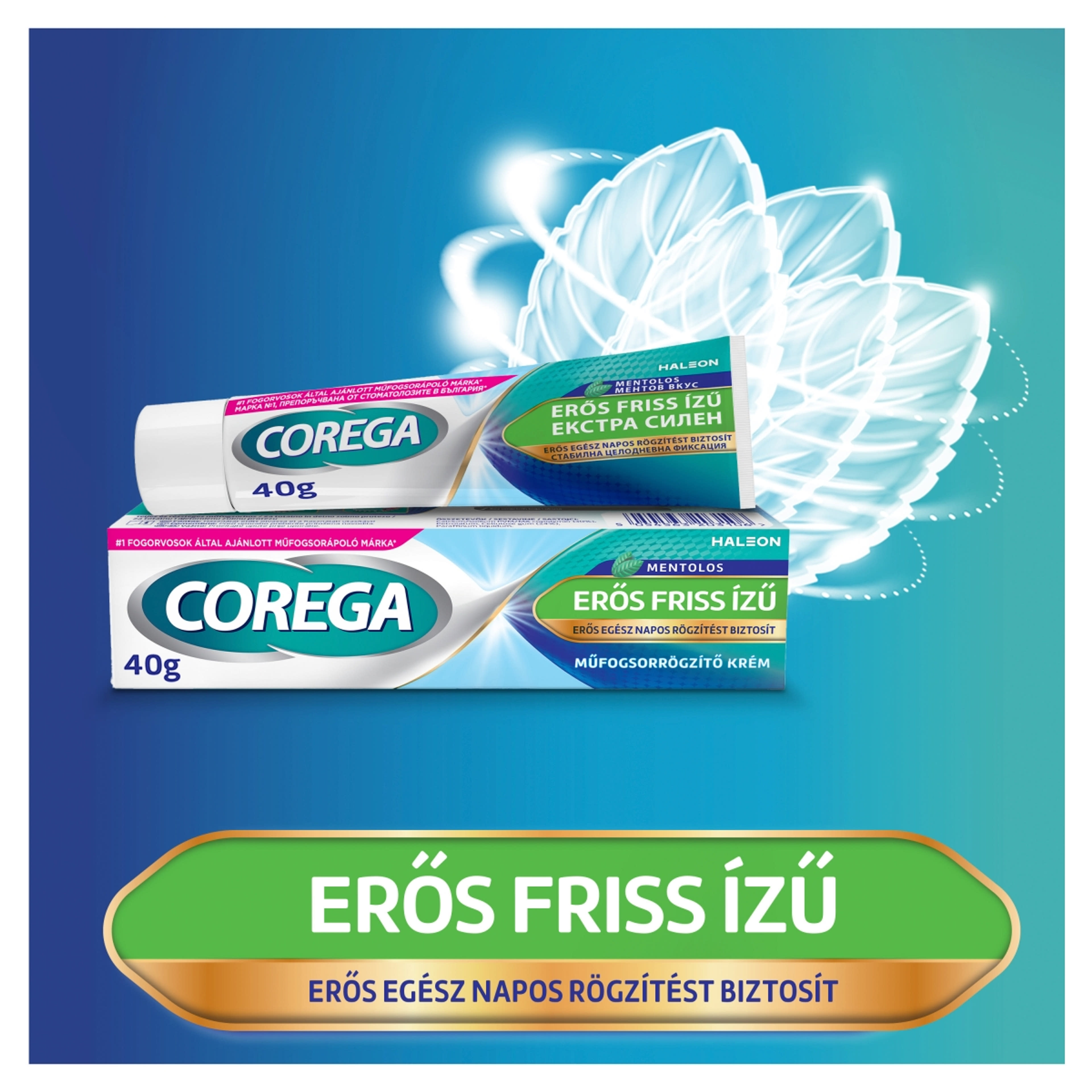 Corega Friss Ízű műfogsorrögzítő krém - 40 g-4