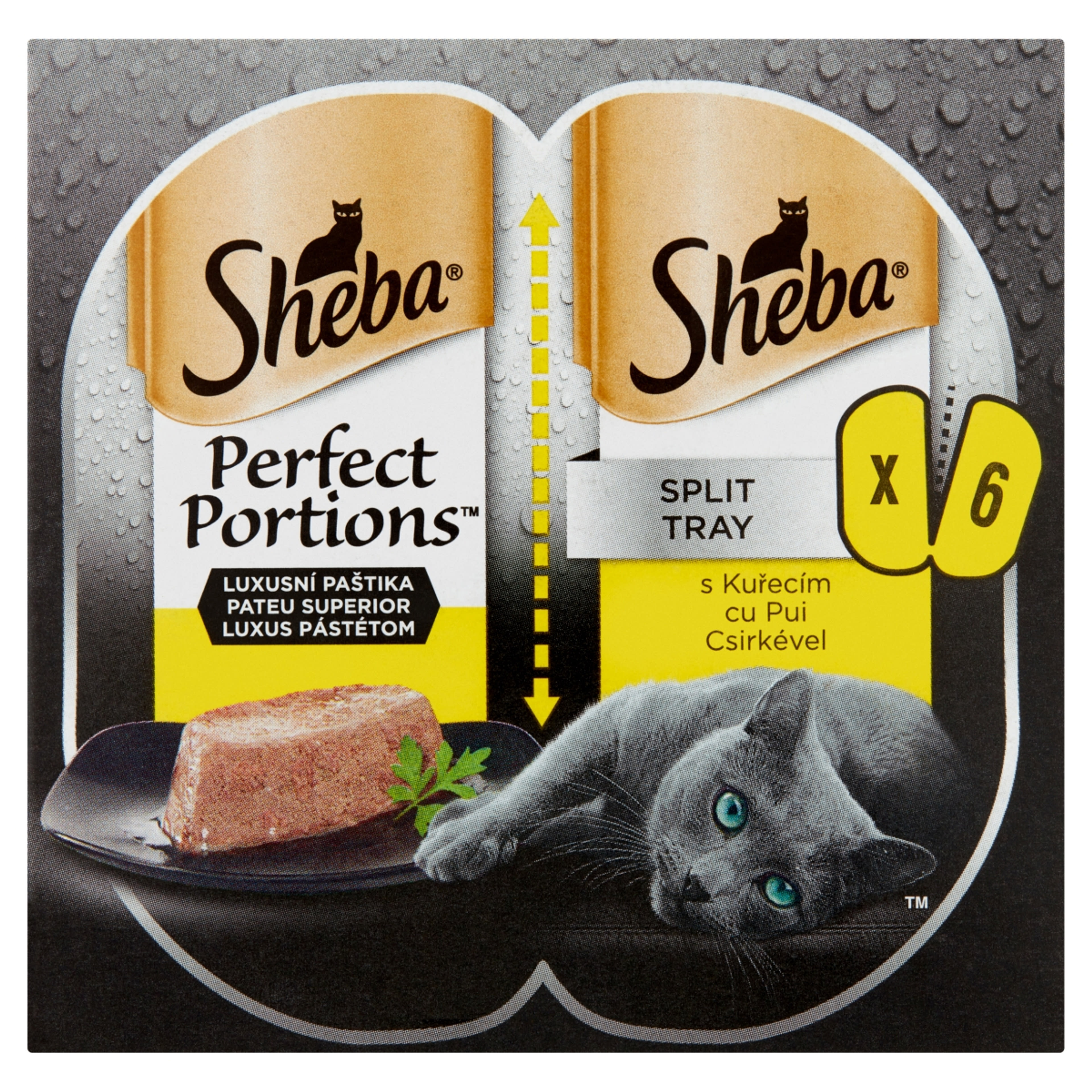 Sheba alutál macskáknak, perfect portions csirke 3*75 g - 225 g
