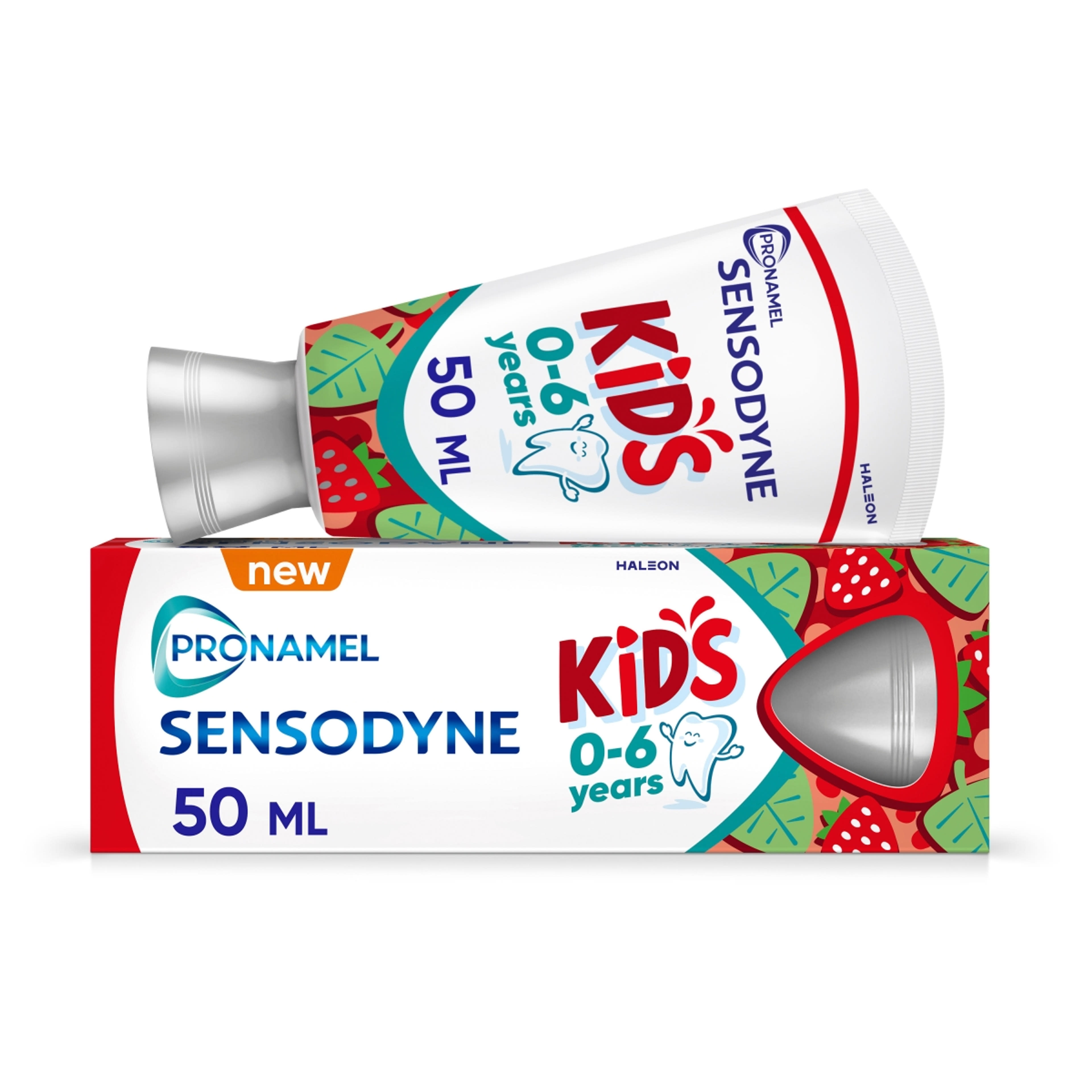Sensodyne Pronamel Kid's fluoridos fogkrém epres ízű 0-6 éves korig - 50 ml-11