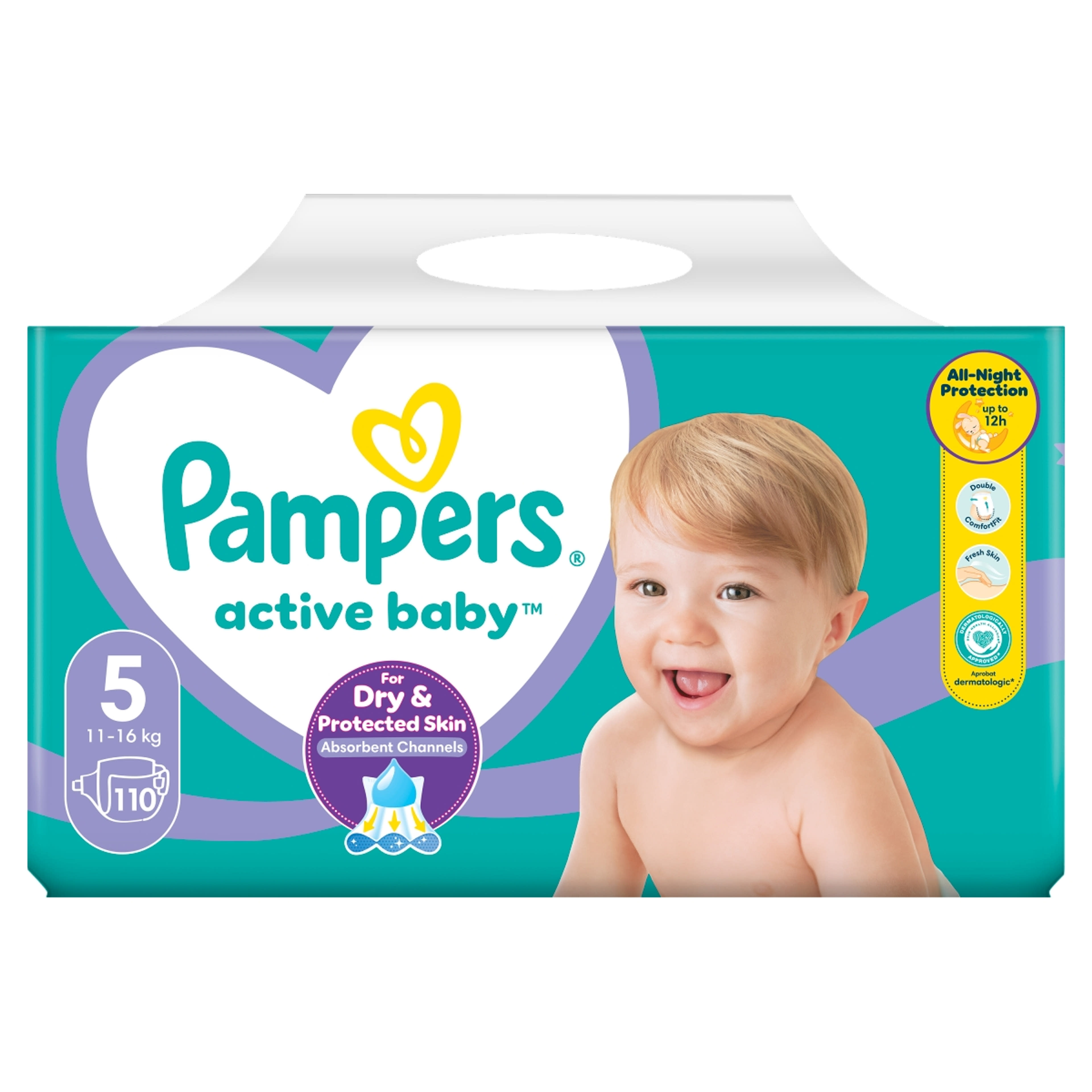 Pampers active baby mega pack+ 5-os 11-16kg - 110 db