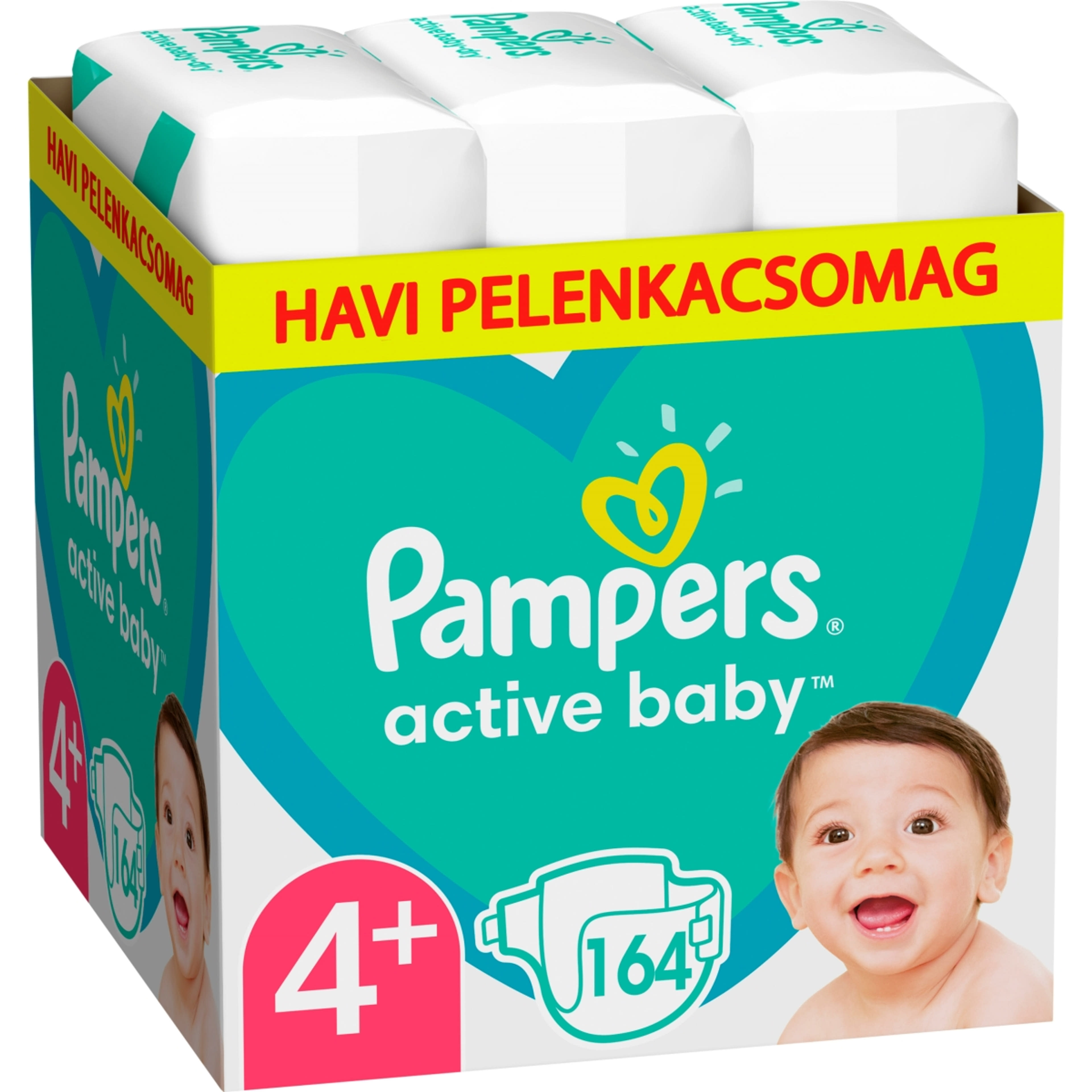 Pampers Active baby Monthly Pack 4+ 10-15 kg - 164 db-9