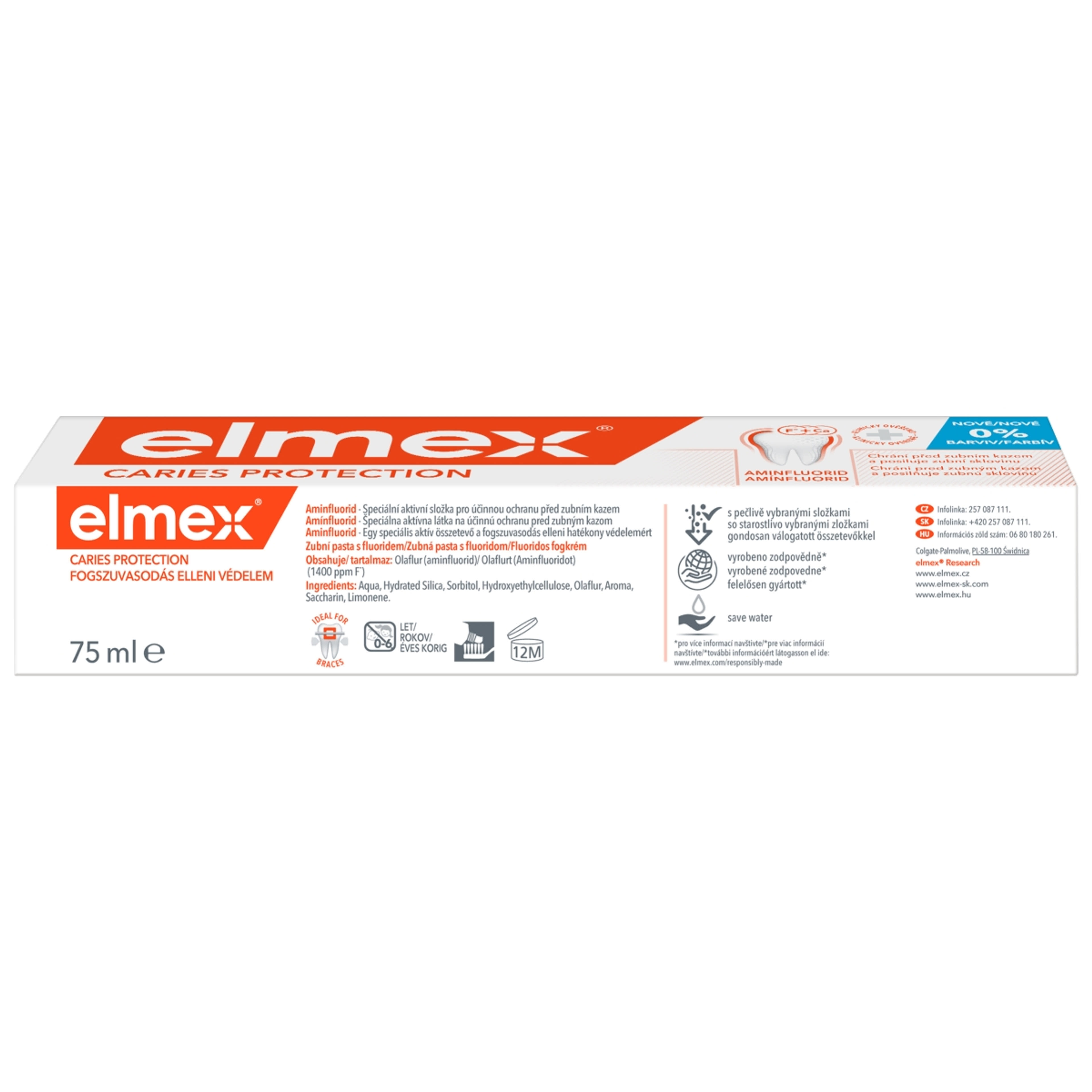 Elmex Caries Protection fogszuvasodás elleni fogkrém aminfluoriddal - 75 ml-3