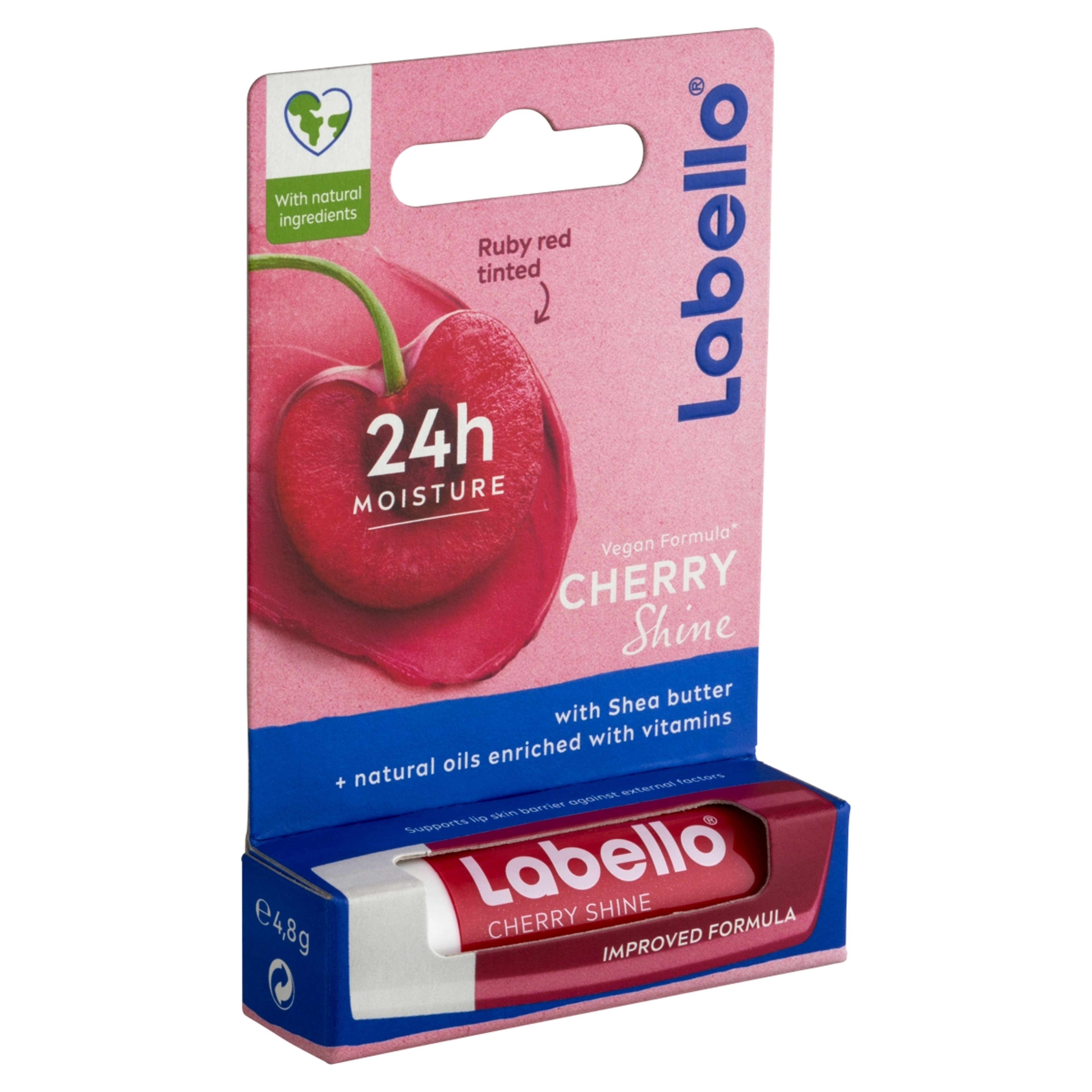 Labello Fruity Shine Cherry ajakápoló - 4,8 g-2