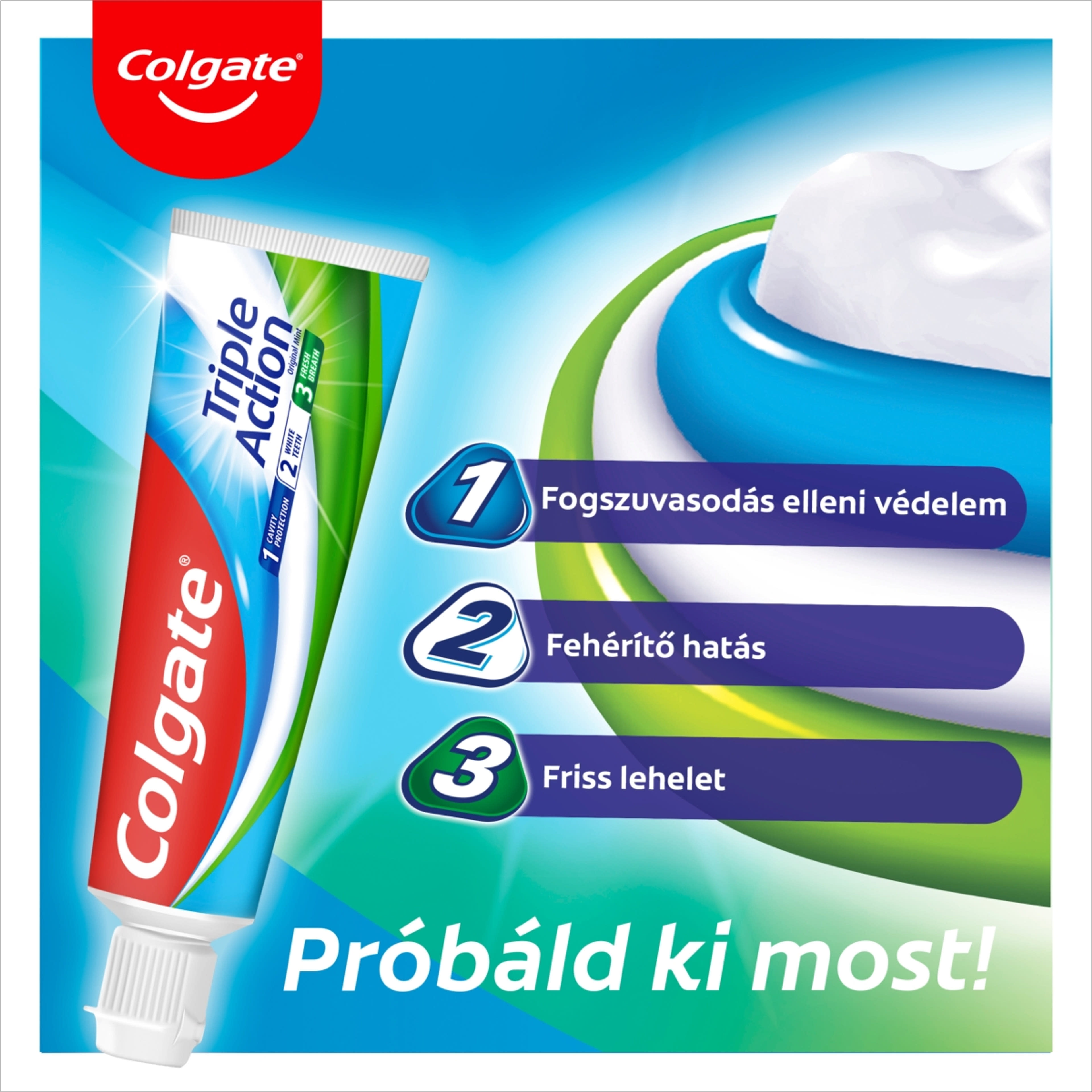 Colgate Triple Action fogkrém - 75 ml-4