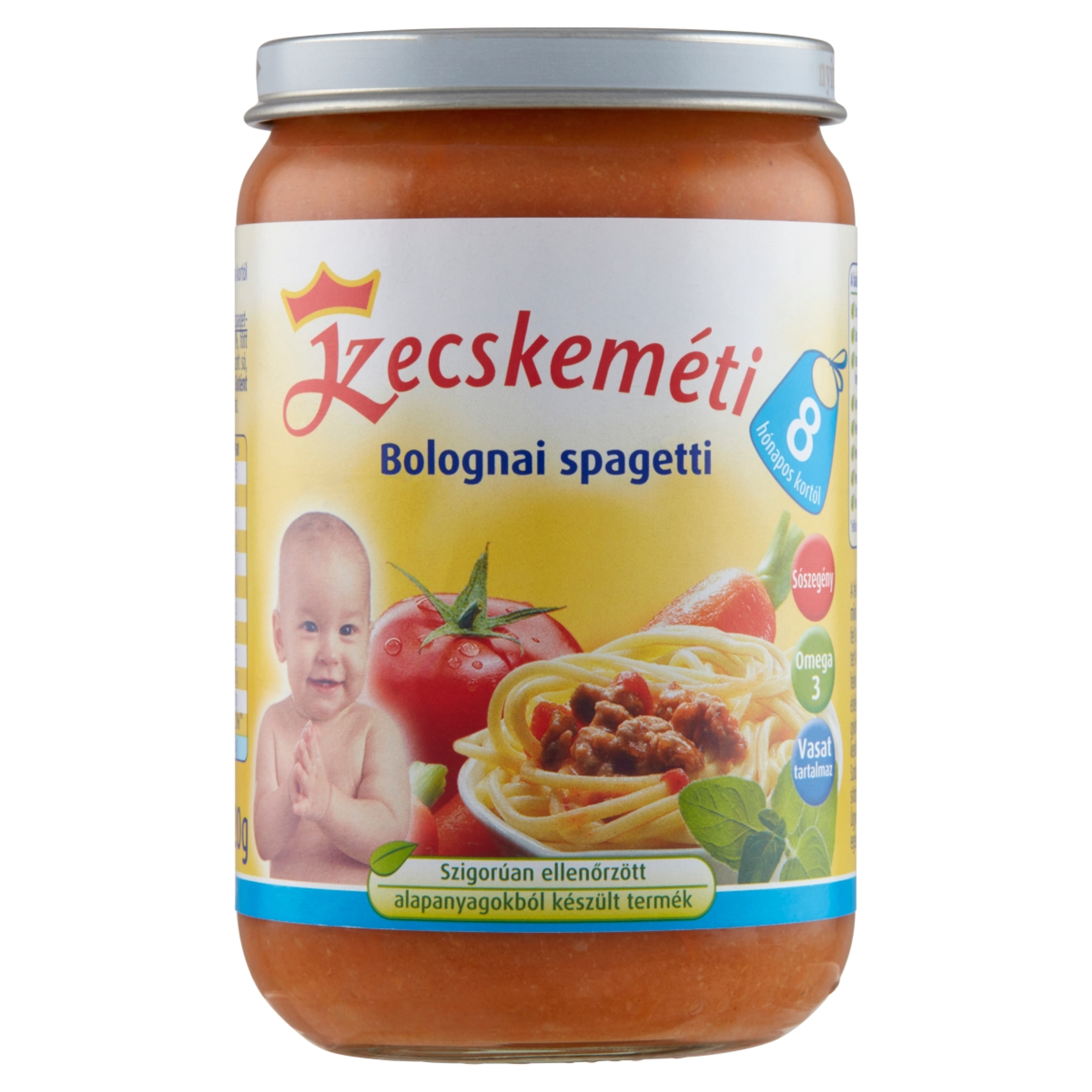 Kecskeméti Bébiétel Bolognai Spagetti Ízesítéssel 8 Hónapos Kortól - 220 g-1