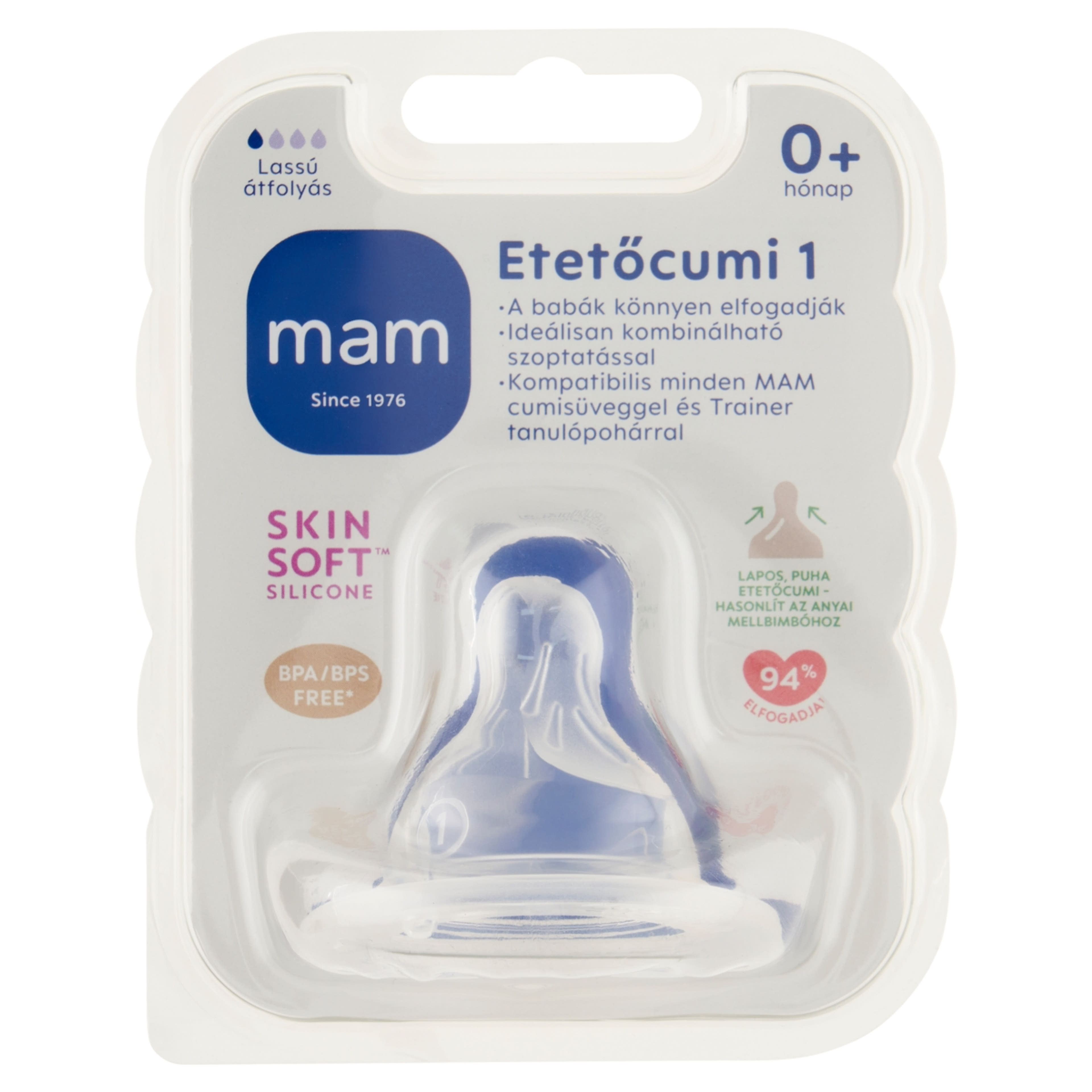 Mam etetőcumi, 0 hónapos kortól - 1 db-1
