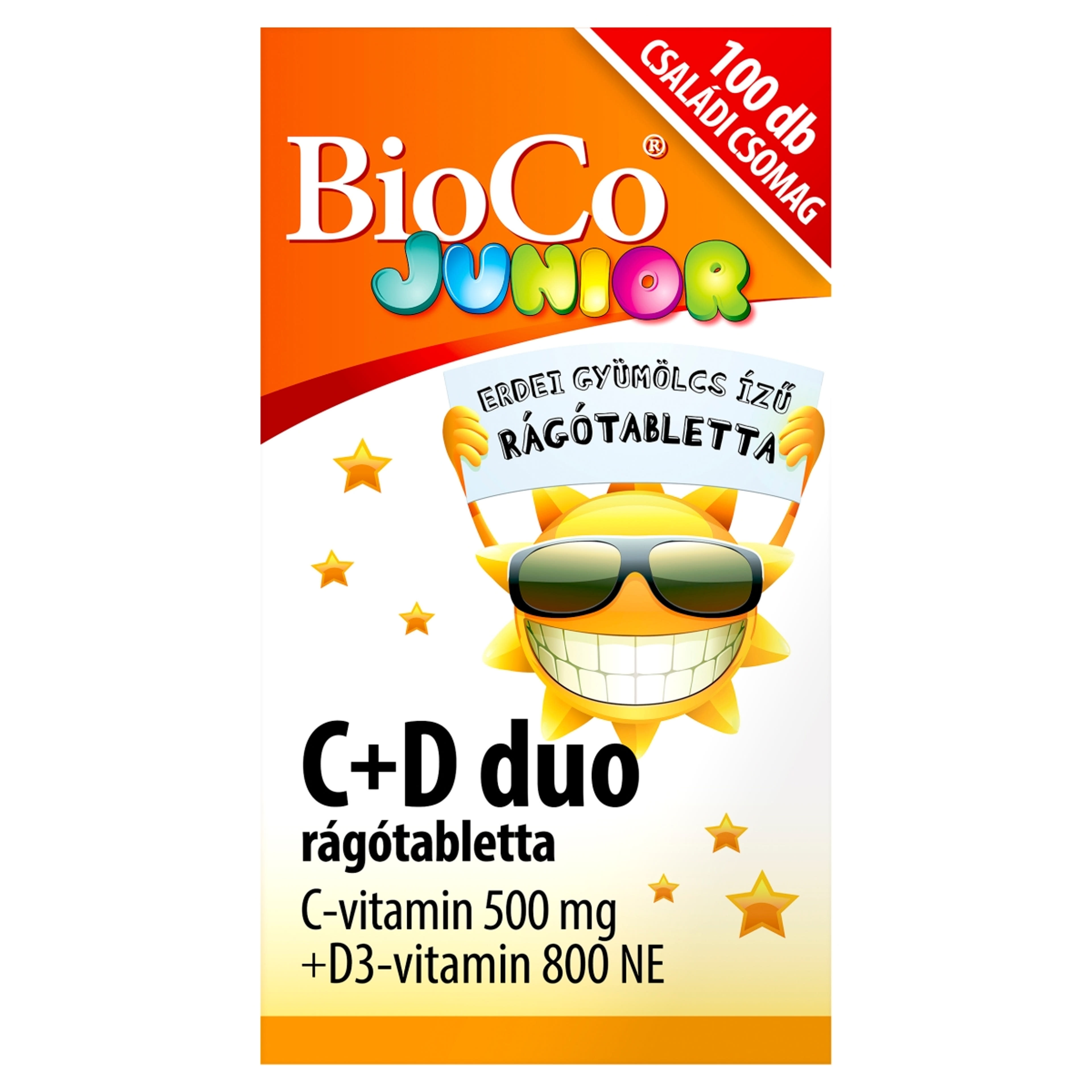 Bioco C+D duo junior étrend-kiegészítő tabletta - 100 db