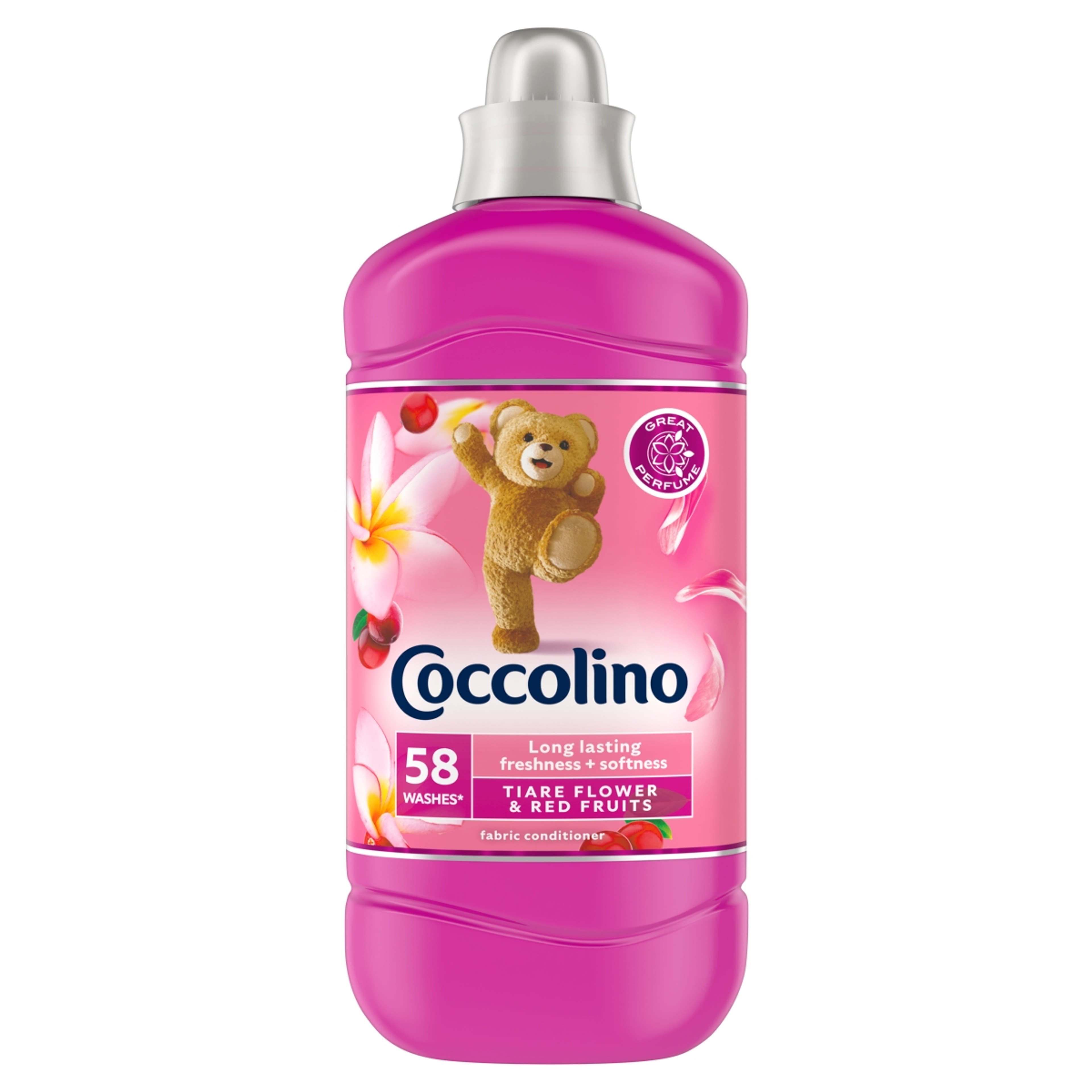 Coccolino Creations Tiare Flower & Red Fruits öblítőkoncentrátum, 58 mosás - 1450 ml
