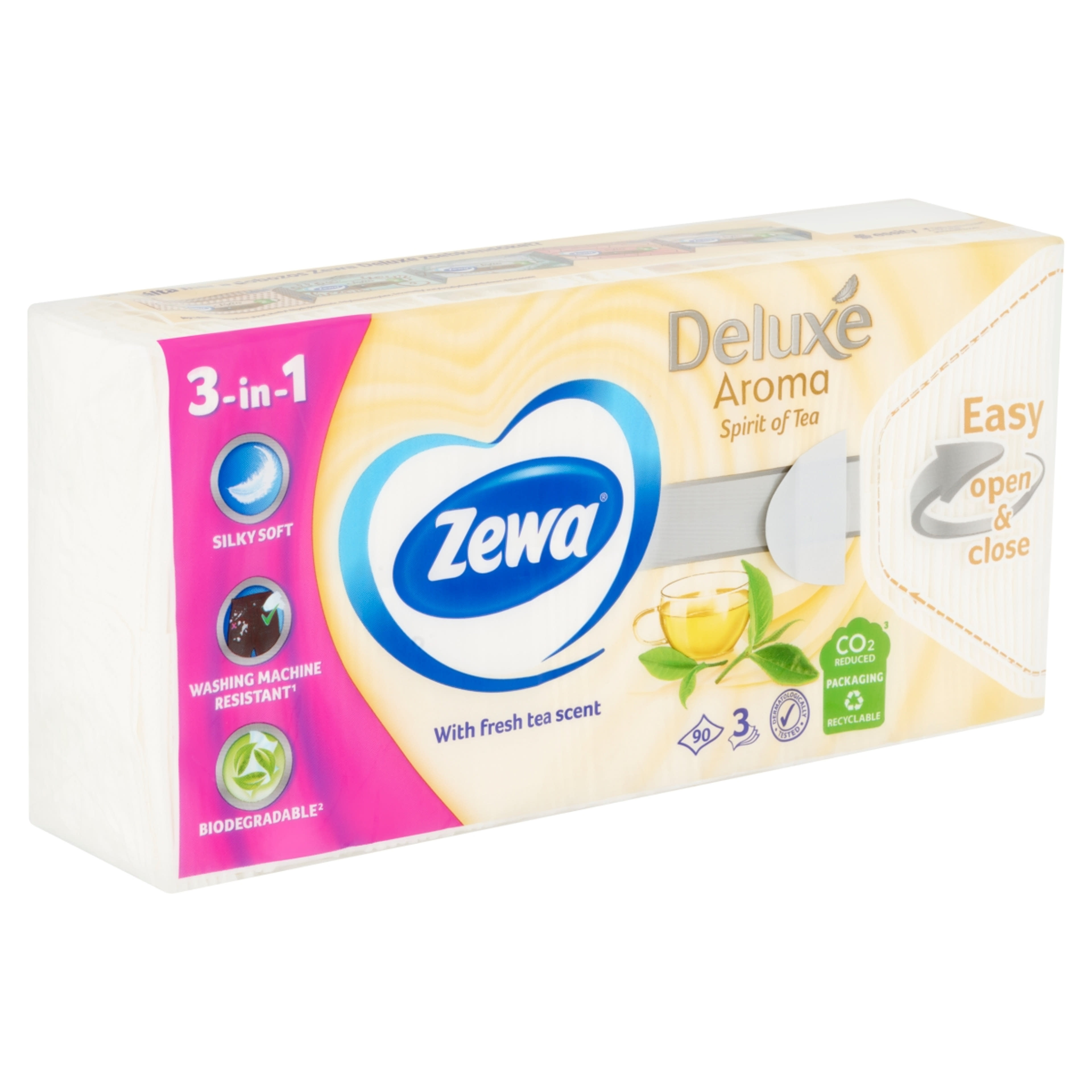 Zewa Deluxe Spirit Of Tea papír zsebkendő 3 rétegű - 90 db-2