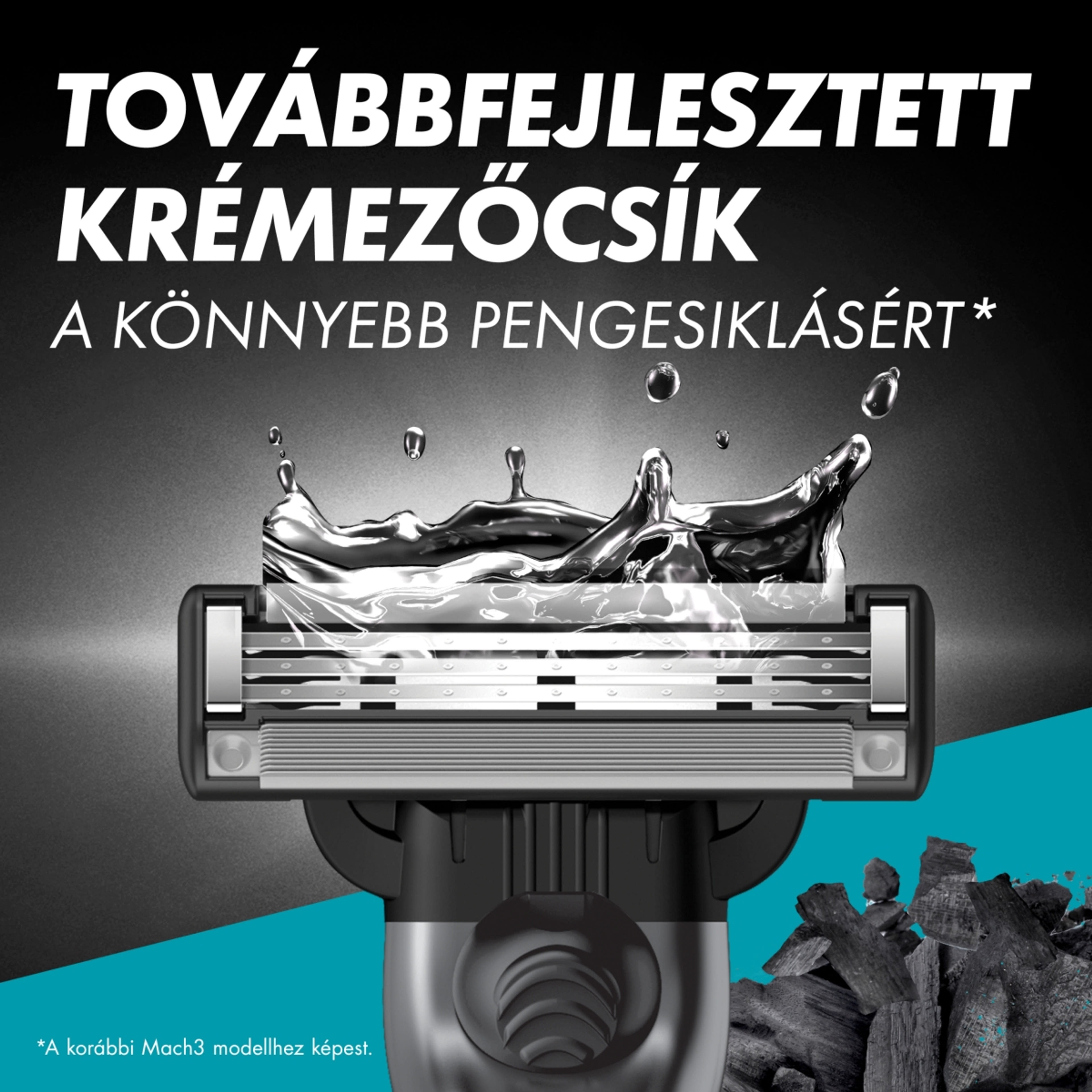 Gillette Mach3 Charcoal borotva készülék + 2 db betét - 1 db-5