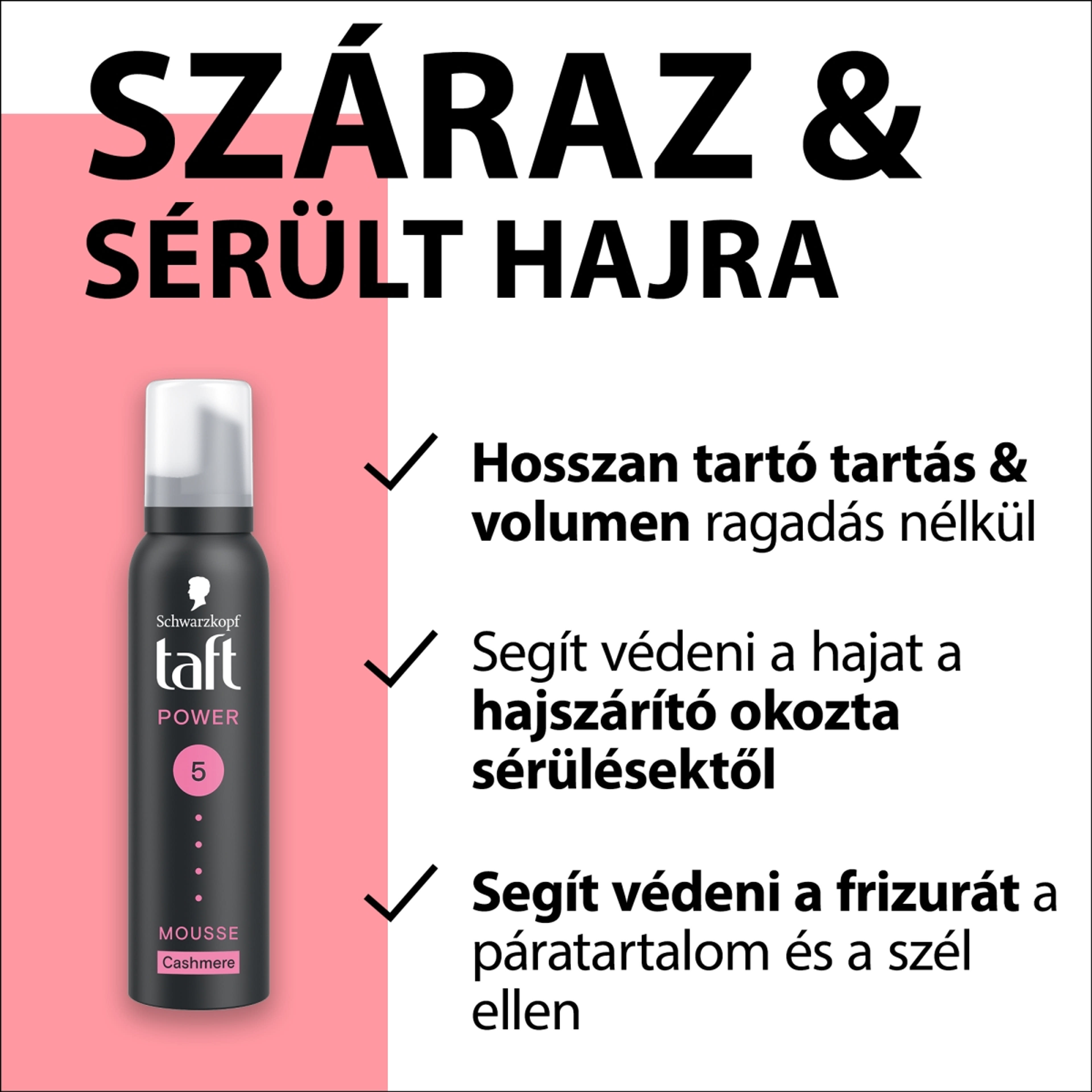 Taft Power Kasmír hajrögzítőhab - 200 ml-3