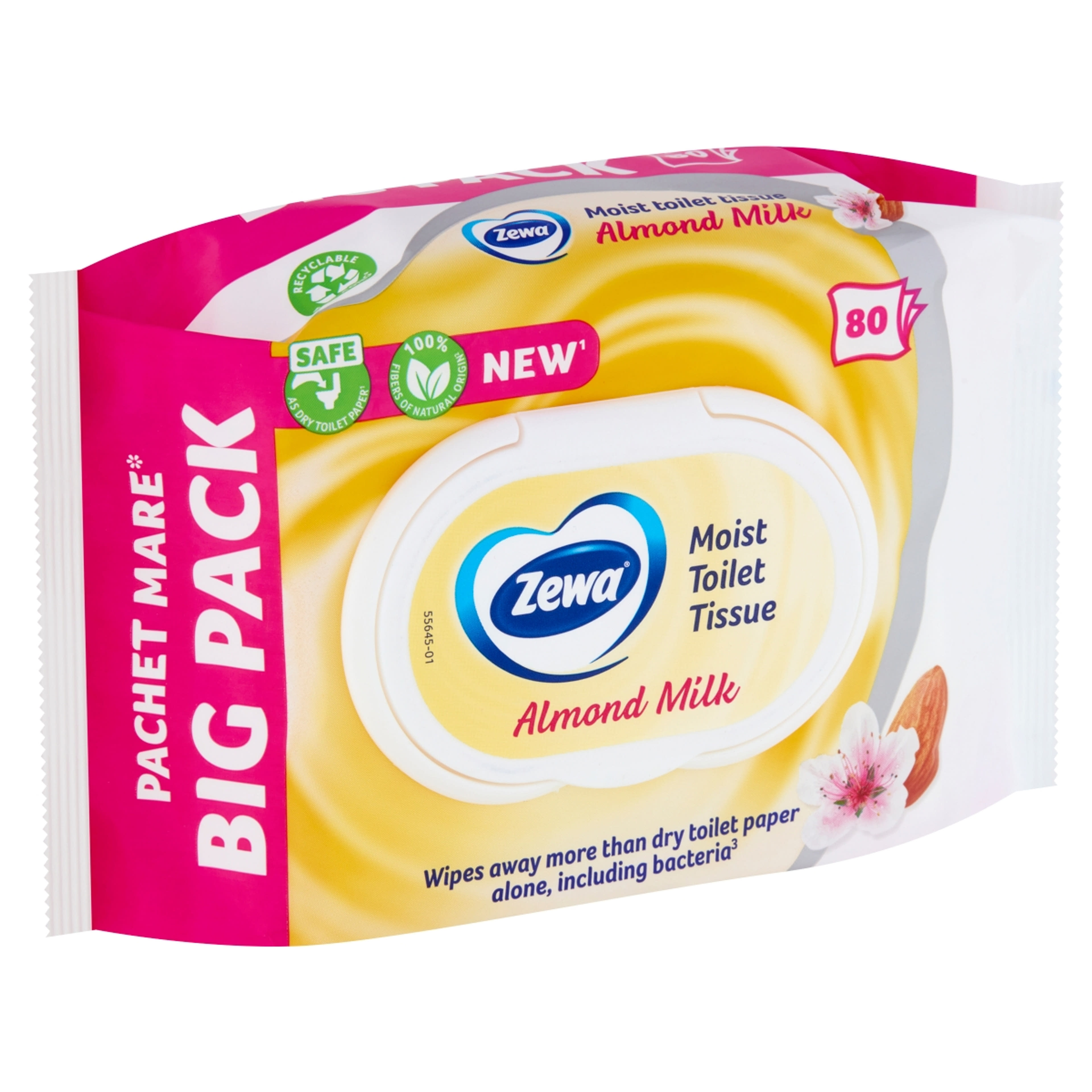 Zewa Almond Milk BigPack nedves toalettpapír - 80 db-2