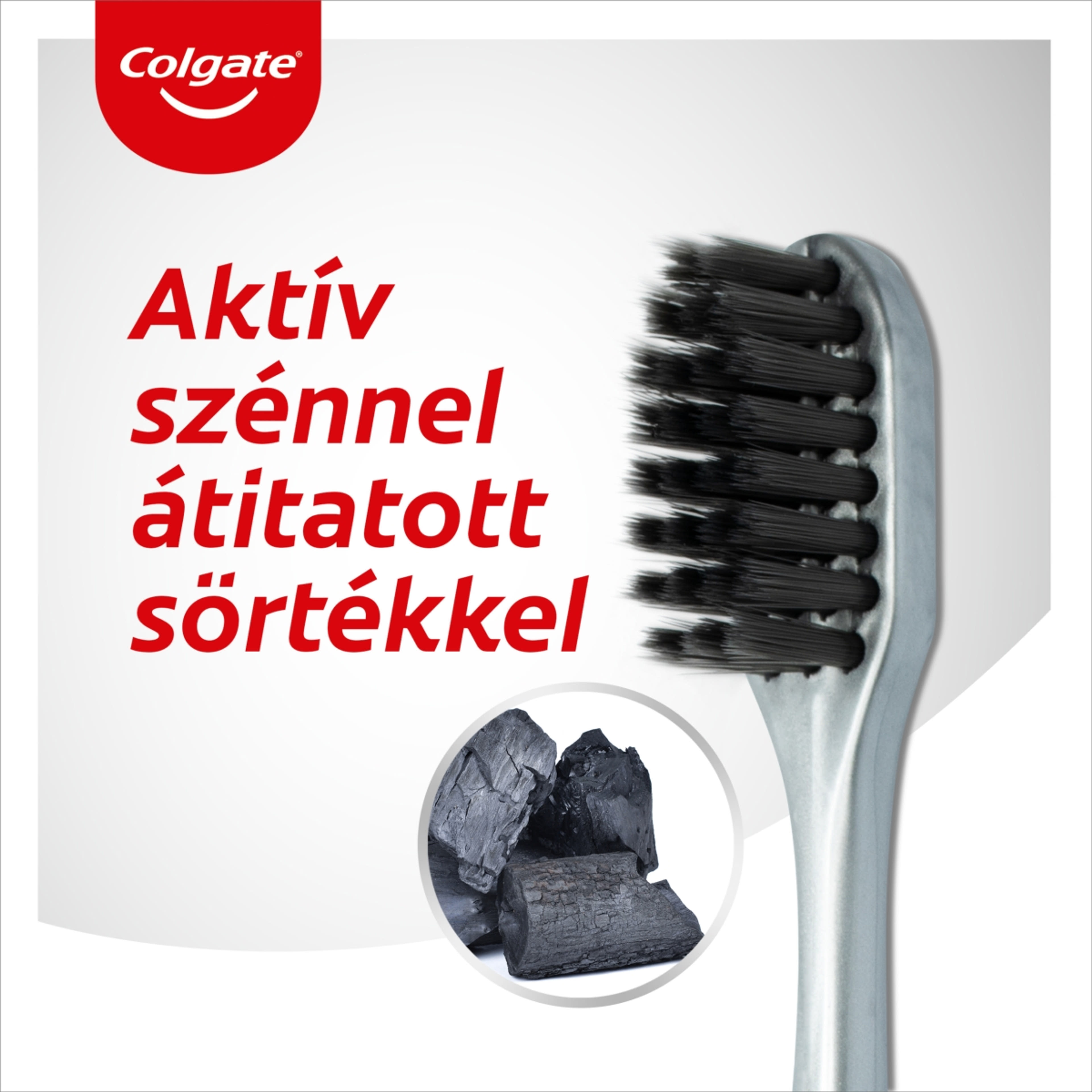Colgate High Density Charcoal lágy fogkefe - 1 db-3