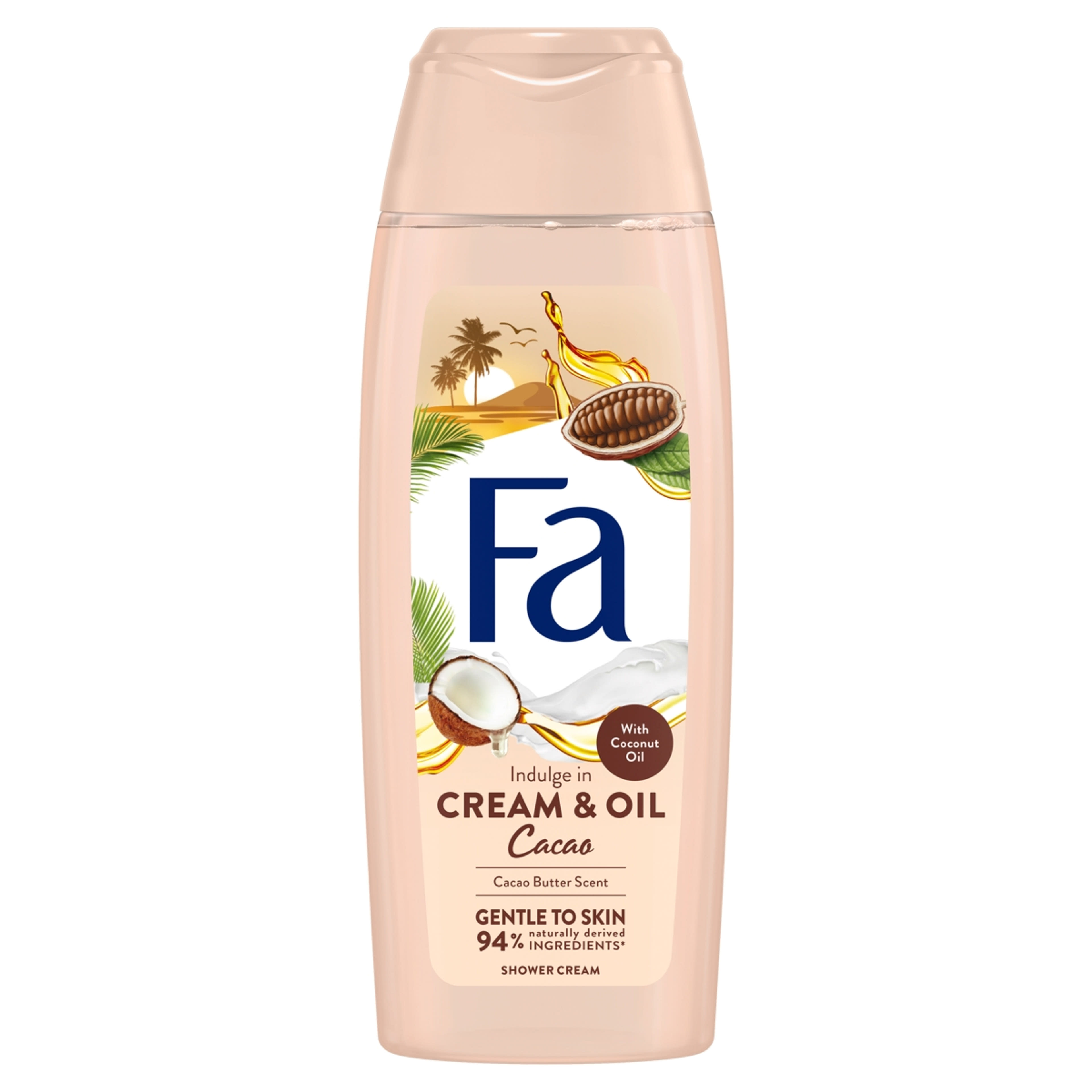 Fa Creme&Oil Kakaóvaj és Kókuszolaj krémtusfürdő - 250 ml