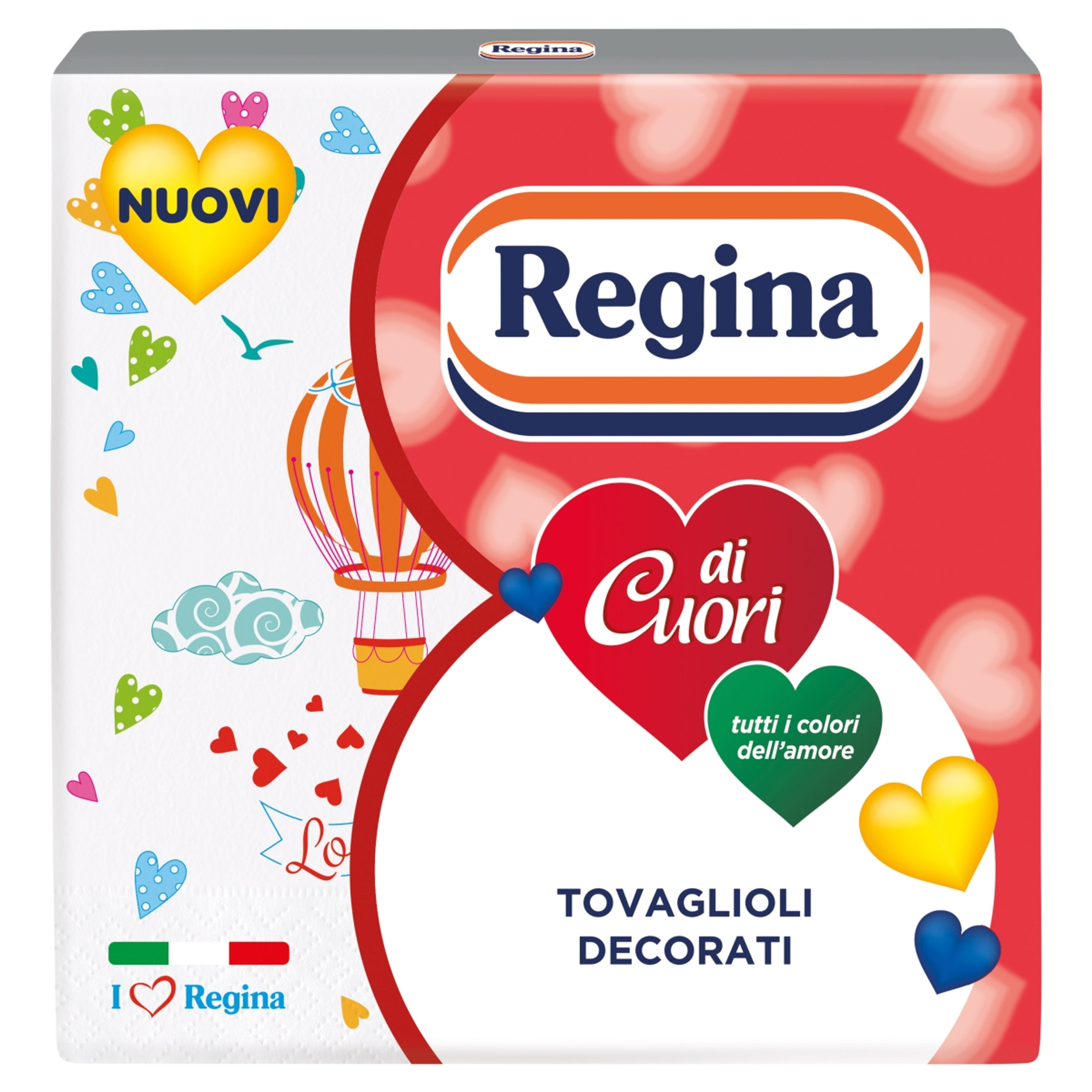 Regina Di Cuori szalvéta 33x33 cm, 3 rétegű - 100 g