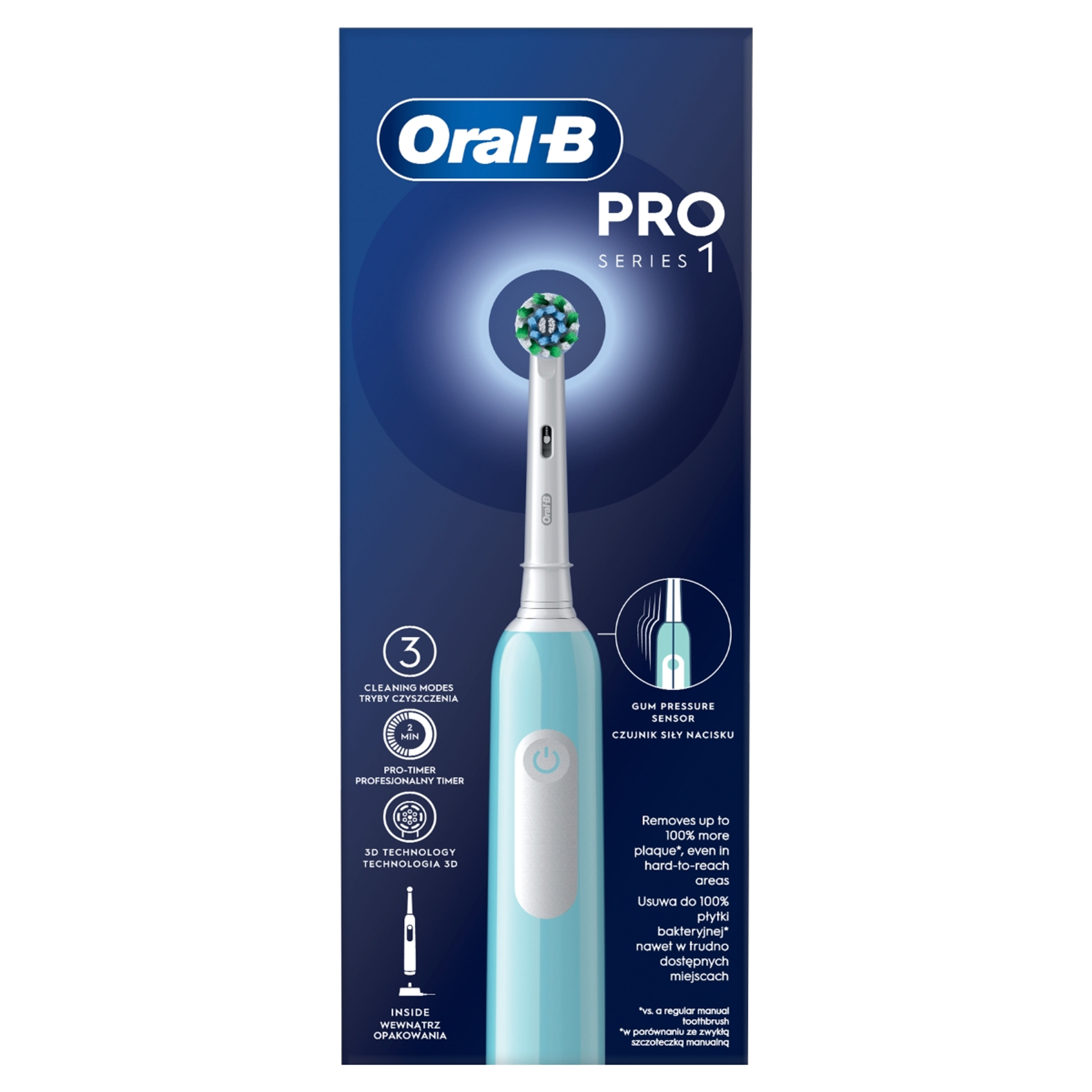 Oral-B Pro Series 1 elektromos fogkefe, kék - 1 db-1