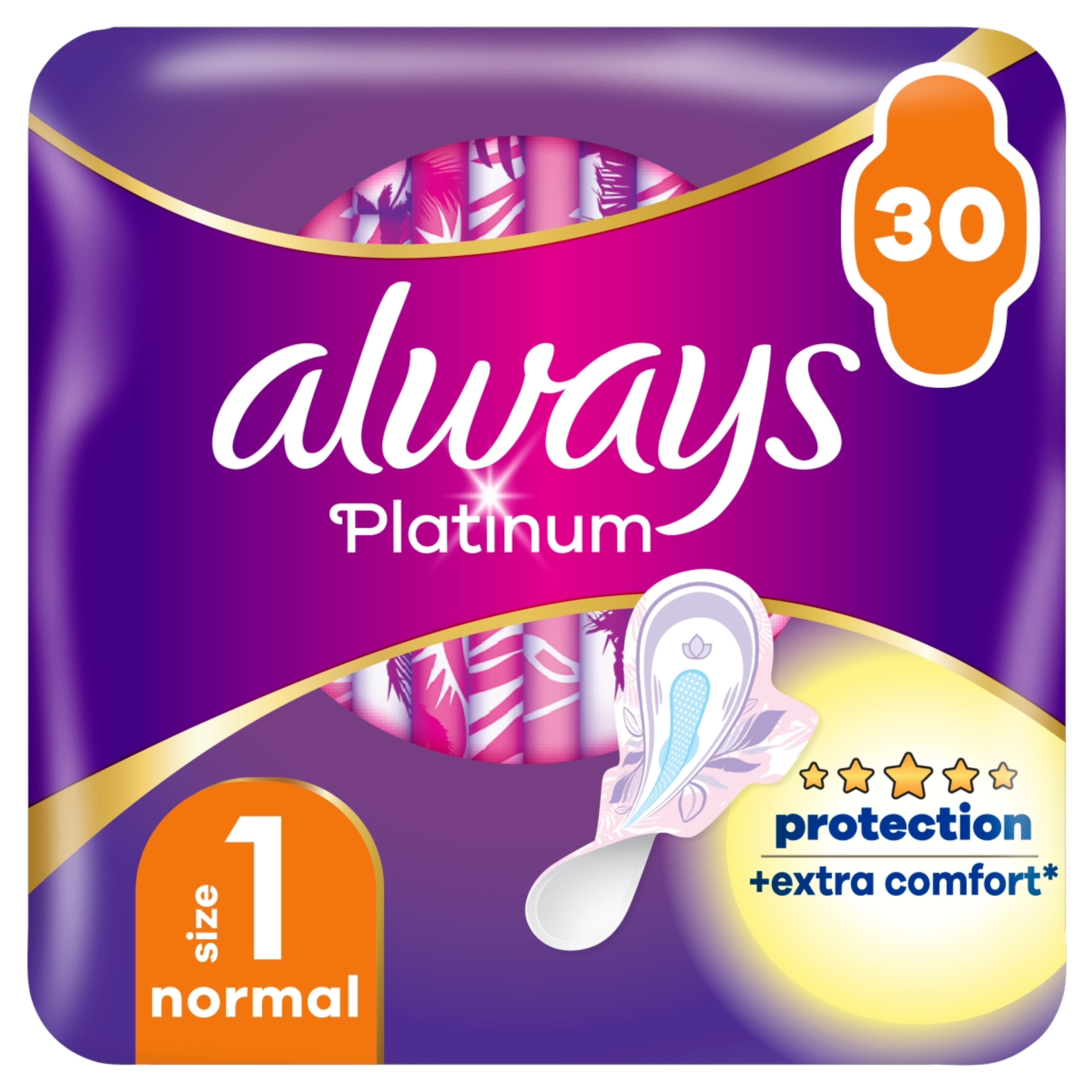 Always quattro ultra platinum normal egészségügyi betét - 30 db-9