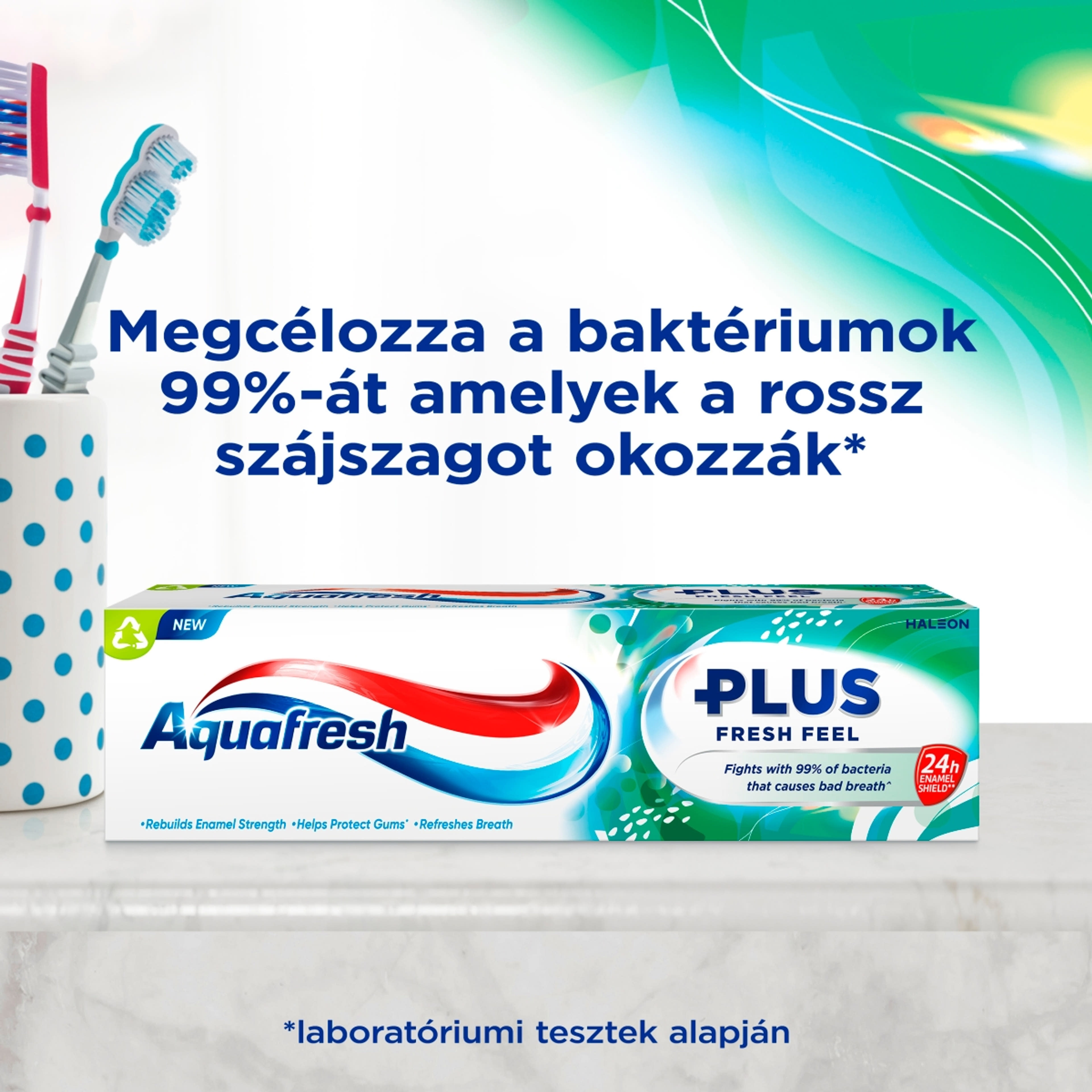 Aquafresh Plus Fresh Feel fluoridos fogkrém - 75 ml-3