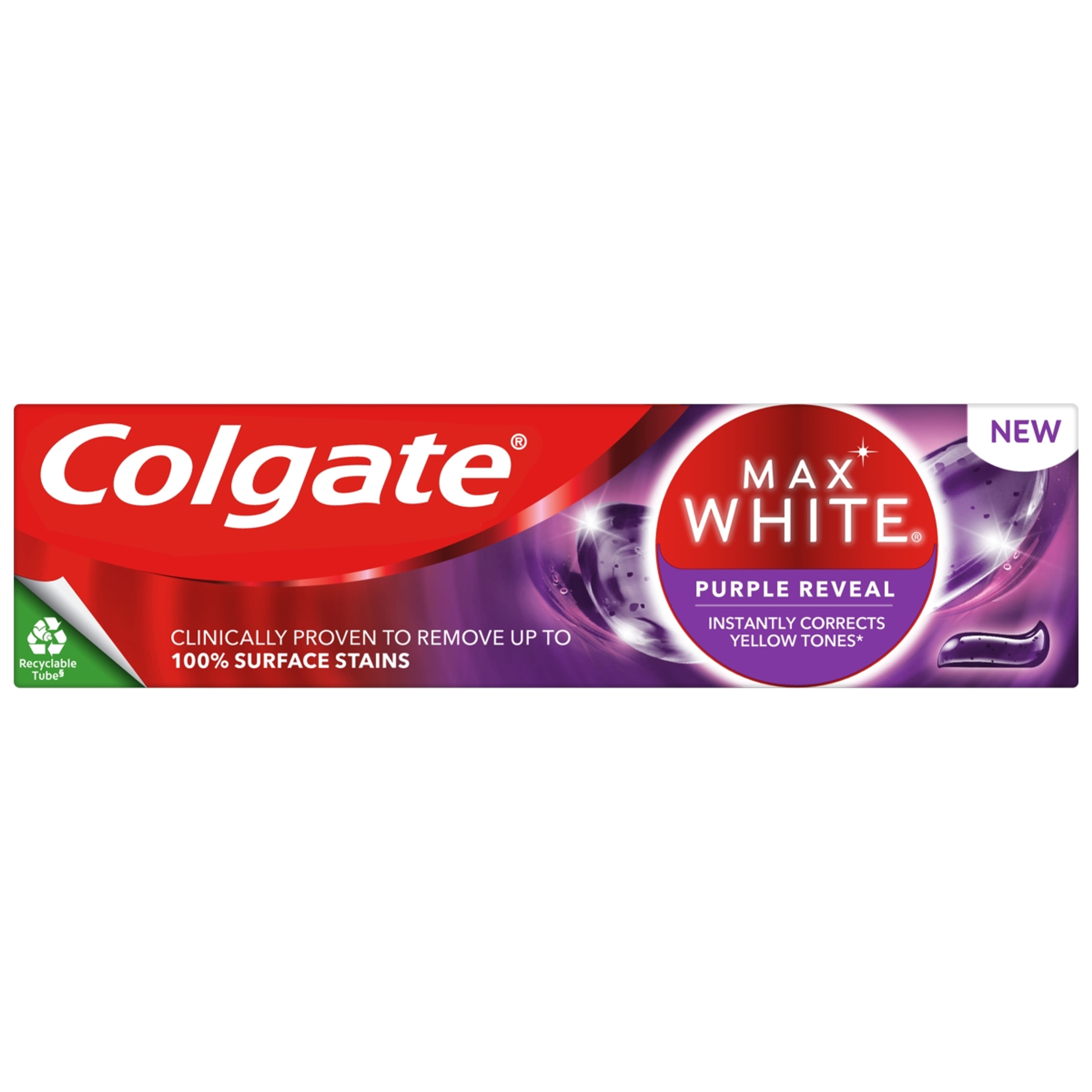 Colgate Max White Purple Reveal fogfehérítő fogkrém - 75 ml-2