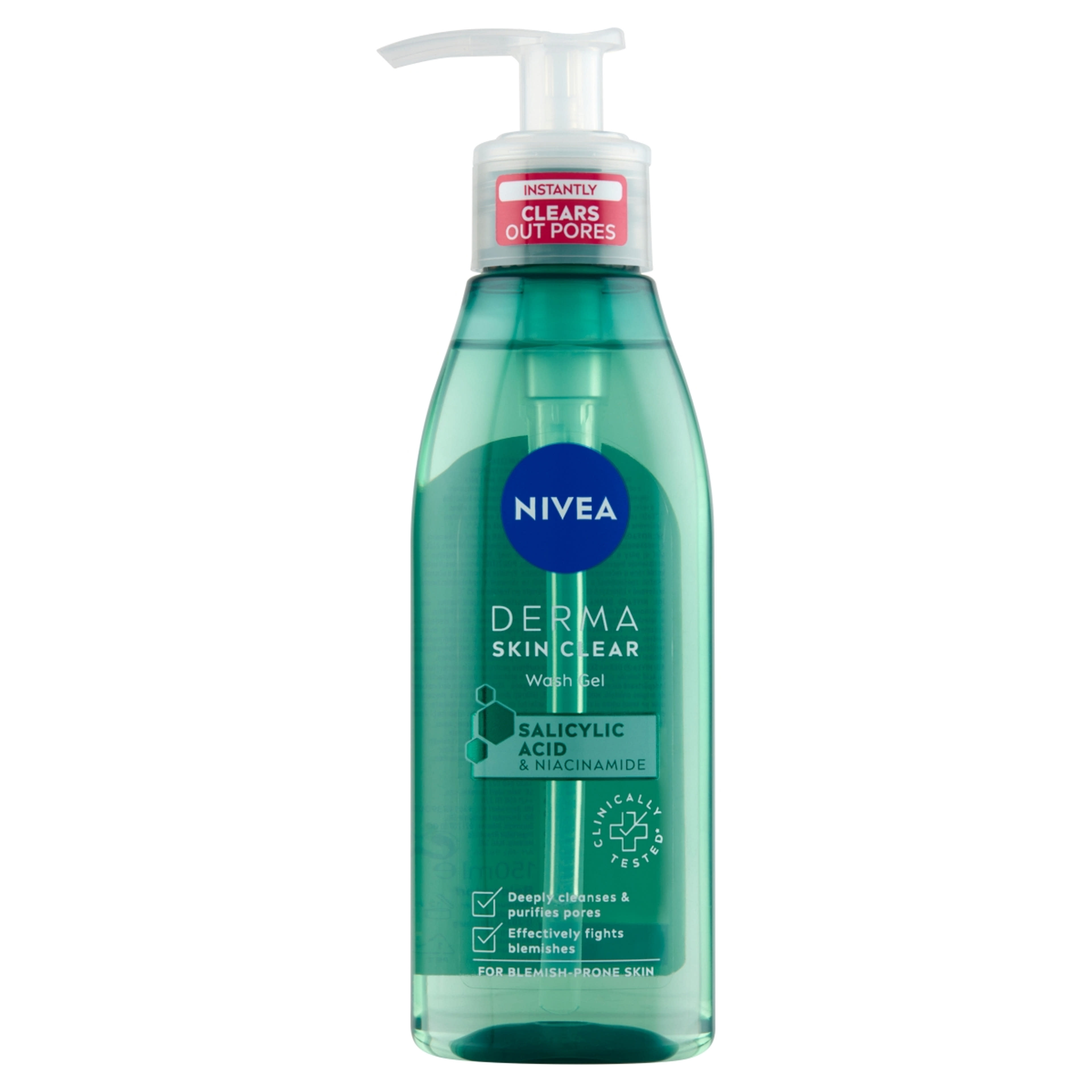 Nivea Derma Skin Clear arctisztító gél -150 ml
