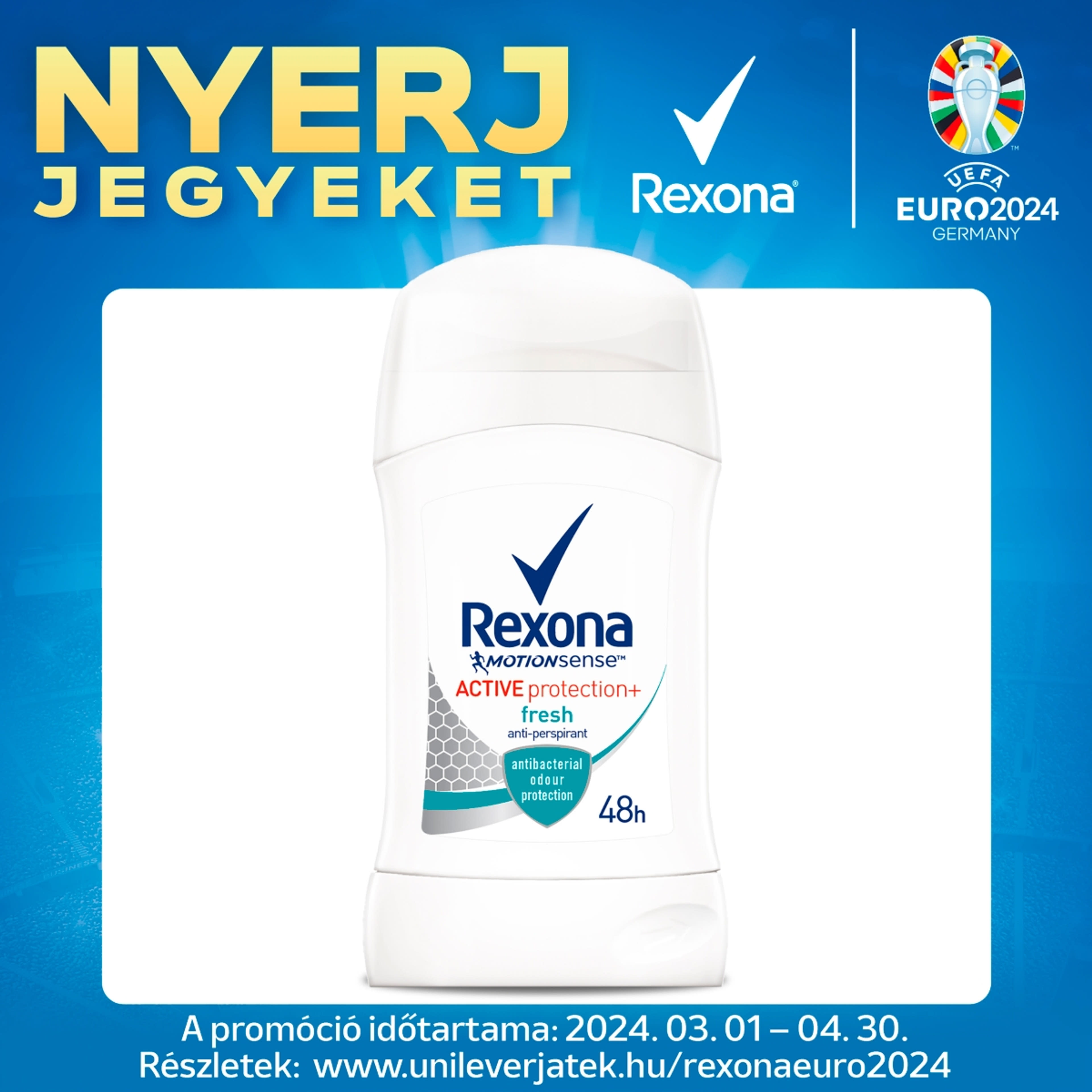 Rexona Active Protection+ Fresh izzadásgátló stift - 40 ml