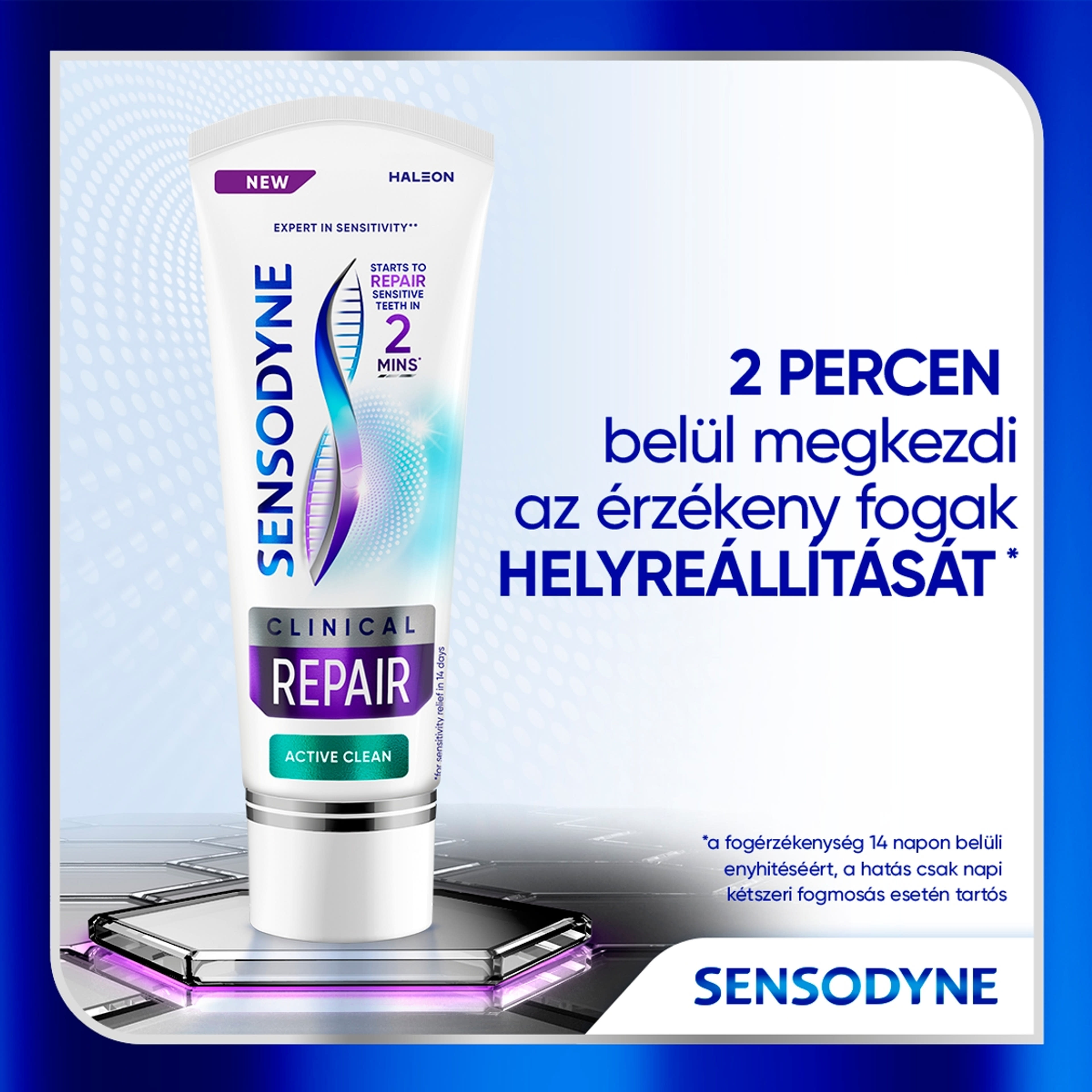 Sensodyne Clinical Repair Active Clean fluoridos fogkrém - 75 ml-9