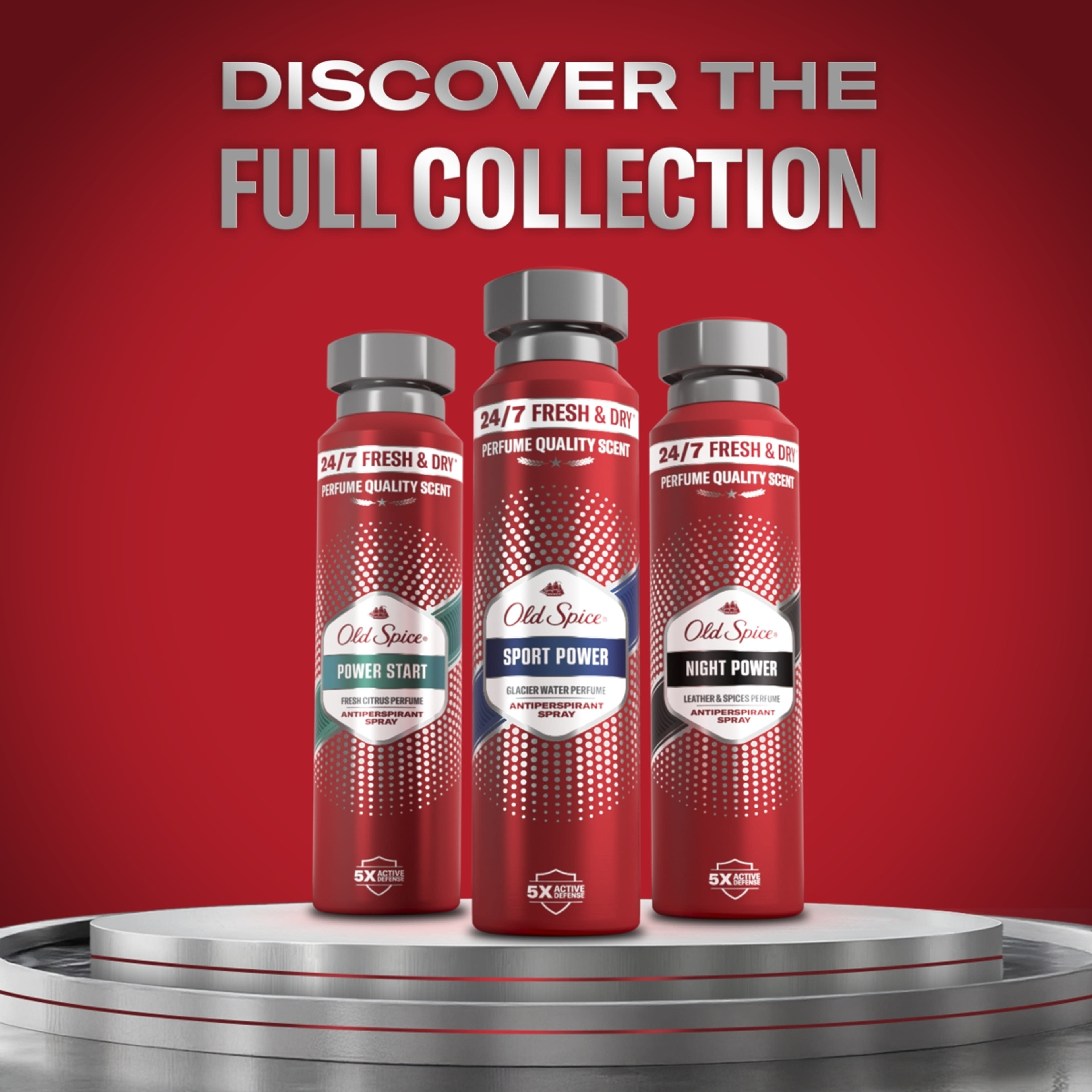 Old Spice Power Start dezodor spray férfiaknak - 150ml-8