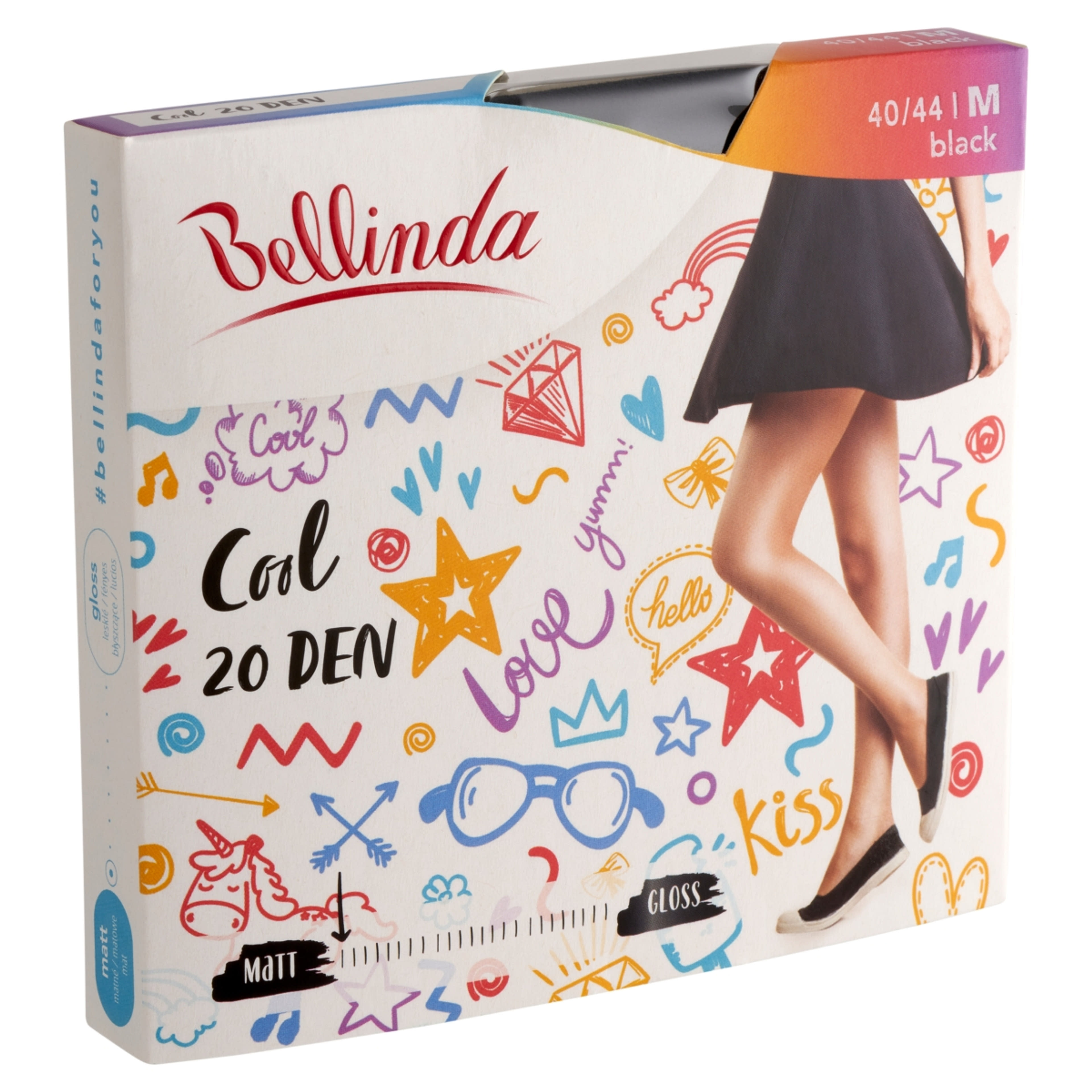 Bellinda Cool 20 Den Fekete M Harisnya - 1 db-2