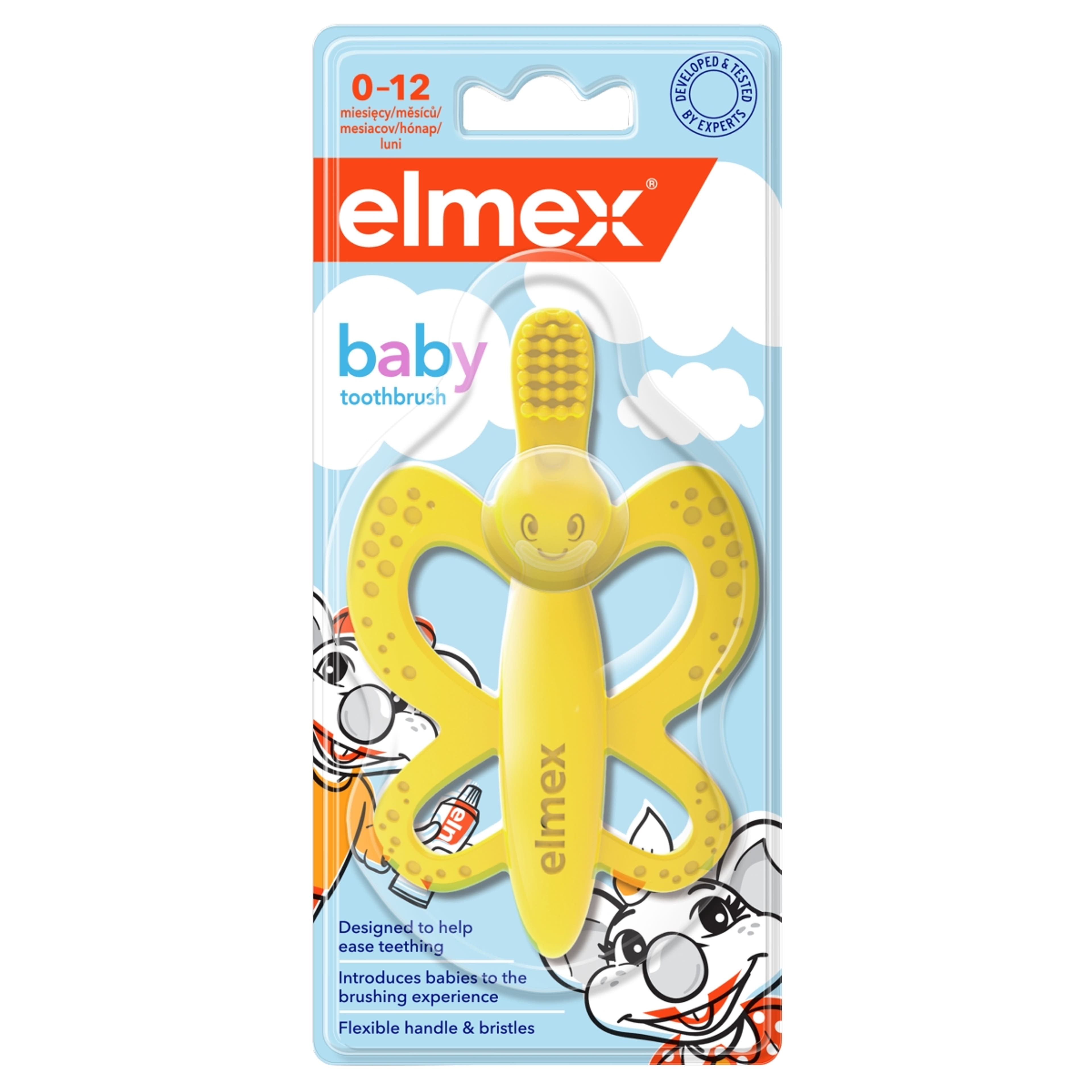 Elmex baby fogkefe és rágóka 0-12 hónapos korig - 1 db-1