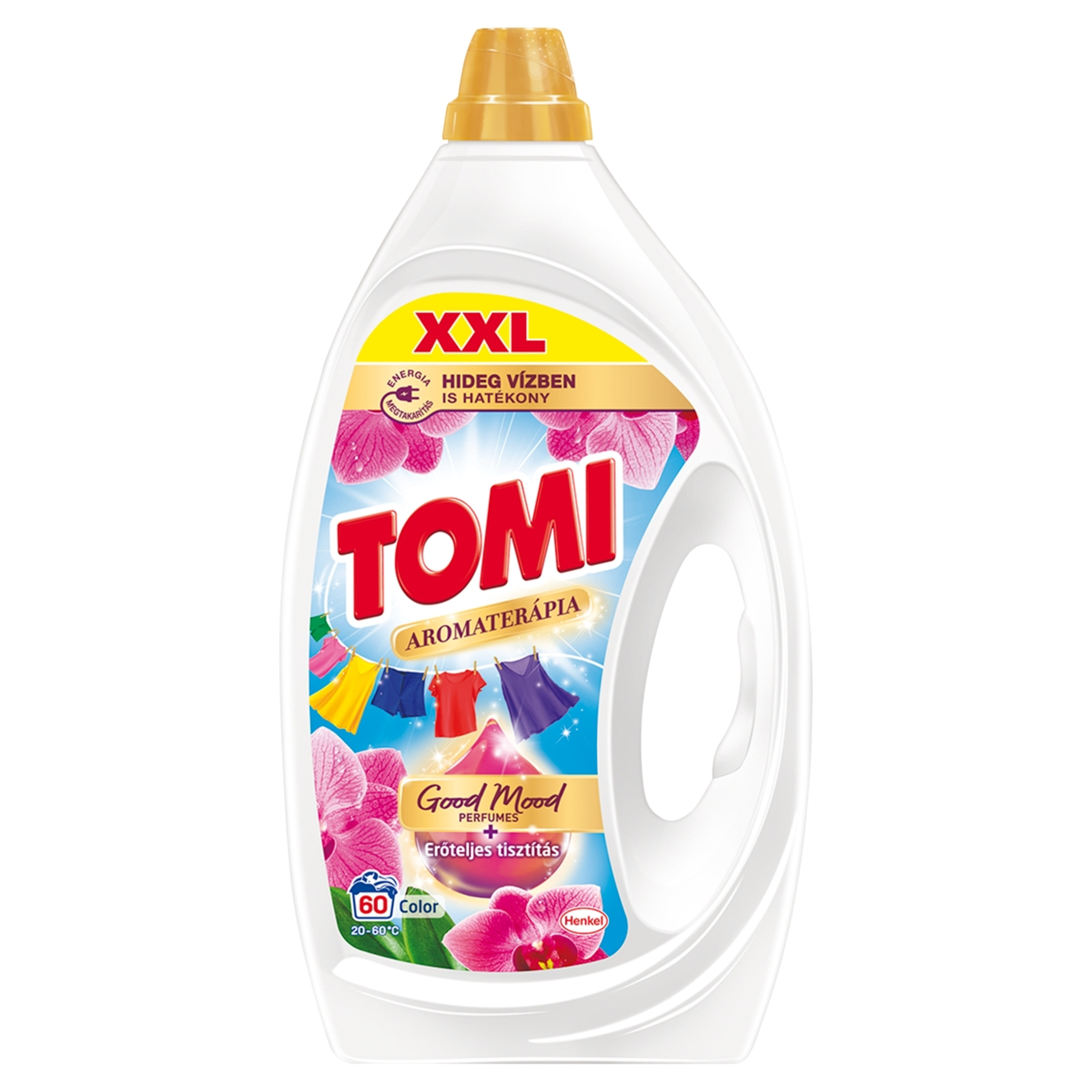 Tomi Aromaterápia Orchidea folyékony mosószer 60 mosás - 2700 ml-1