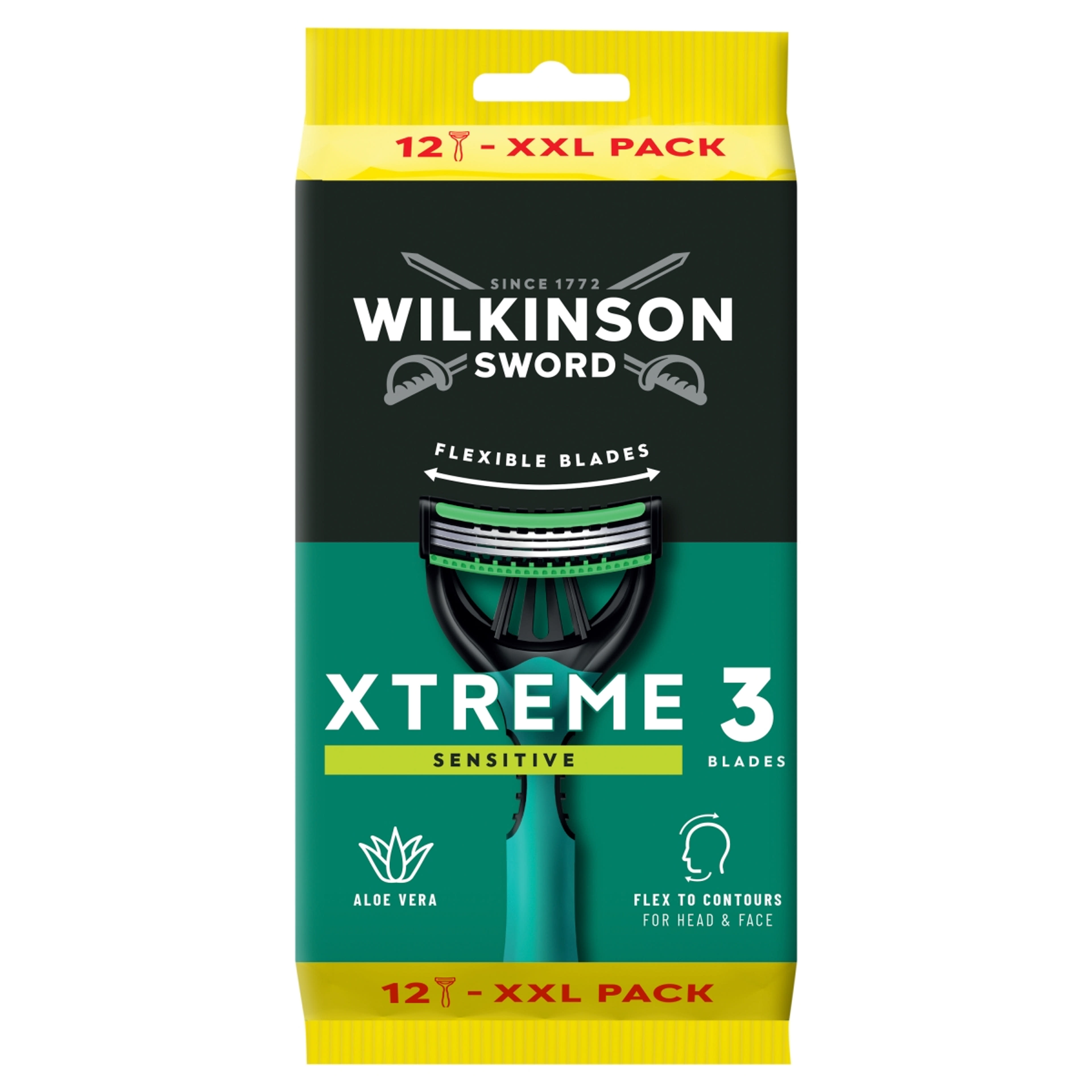Wilkinson Xtreme3 sensitive eldobható borotva férfi - 12 db-1