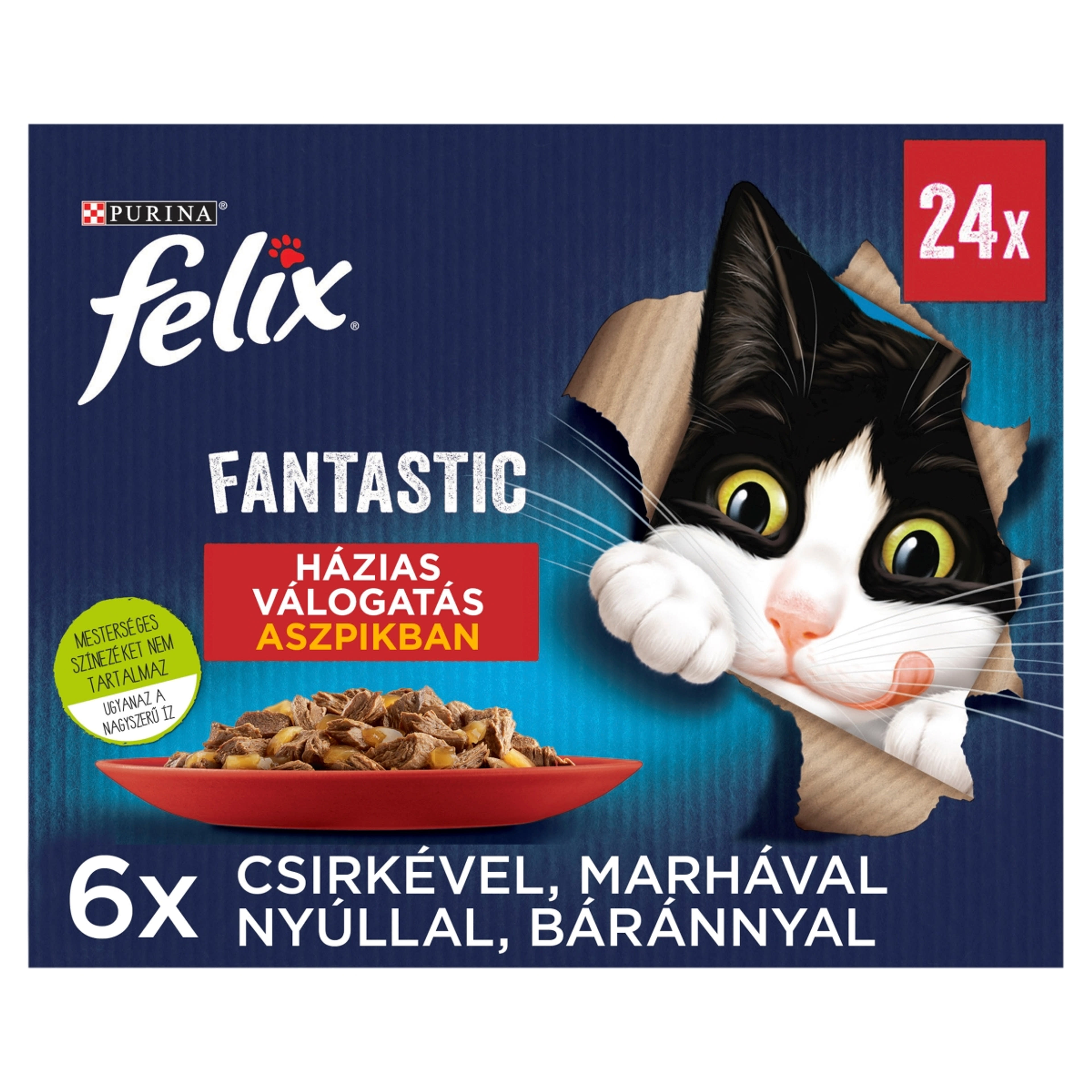 Felix fantastic alutasak macskáknak házias válogatás 24*85 g - 2040 g-2