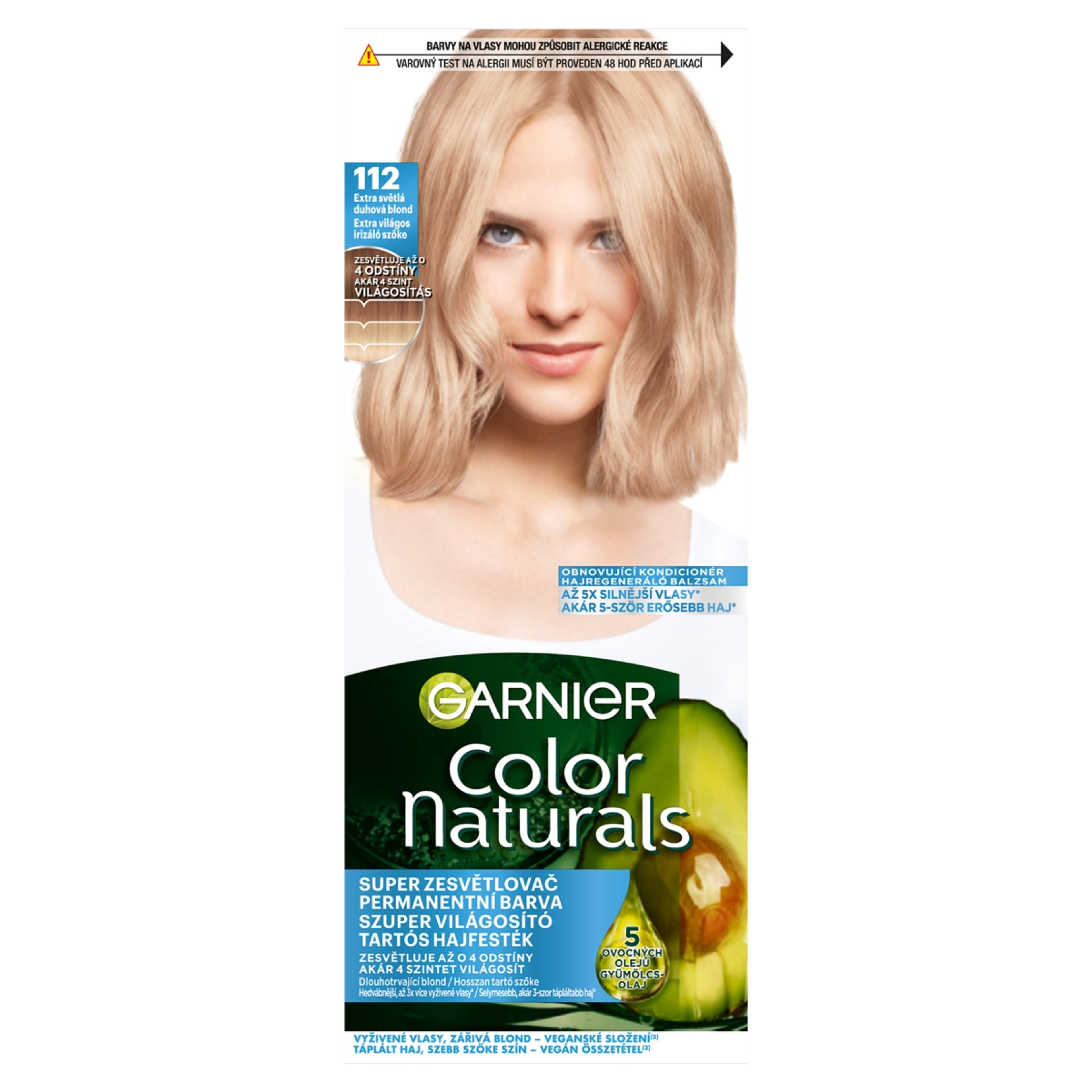 Garnier Color Naturals Tartós hajfesték /112 Extra Light Irid Blond - 1 db-1