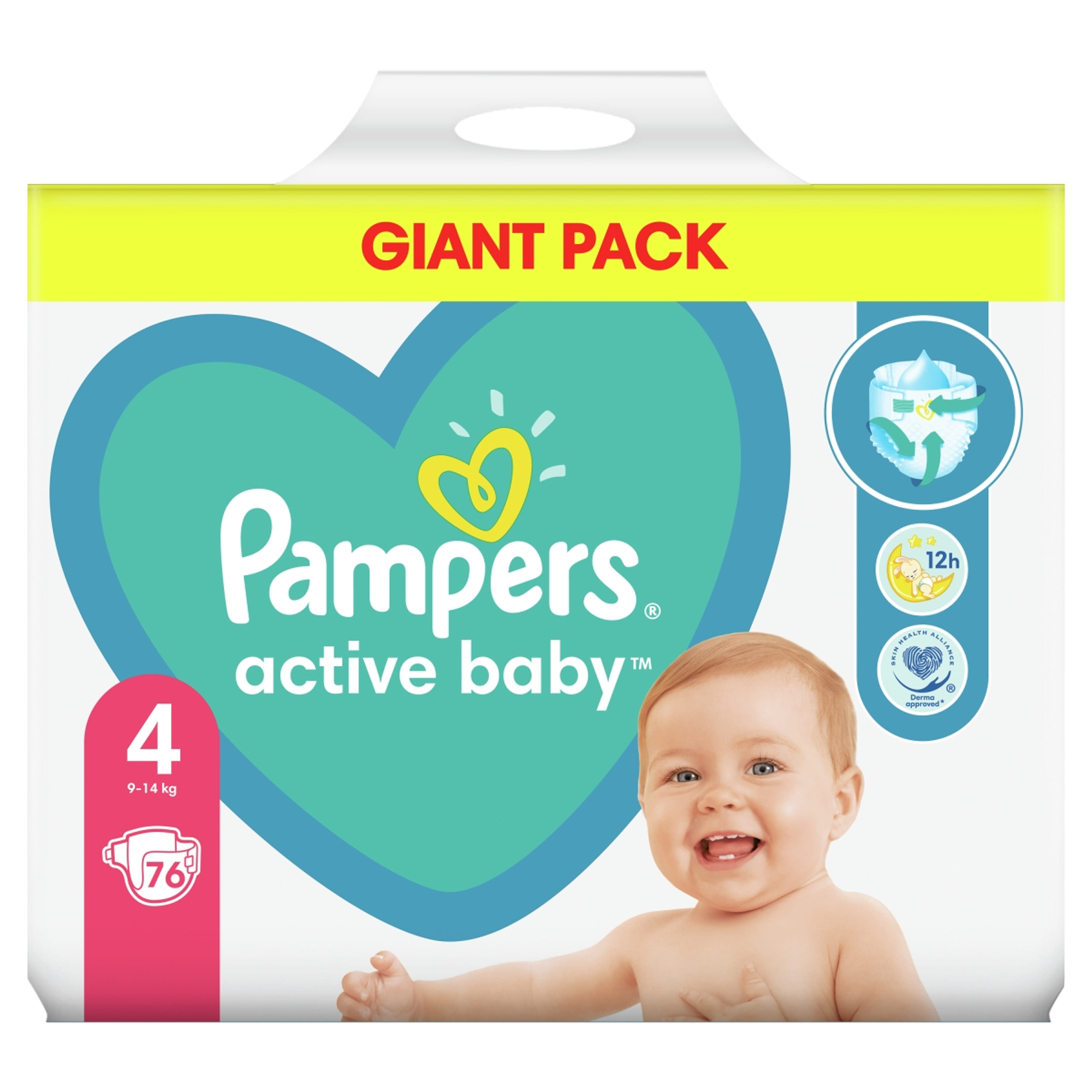 Pampers Active Baby Giant Pack Pelenka 4 - 76 db-1