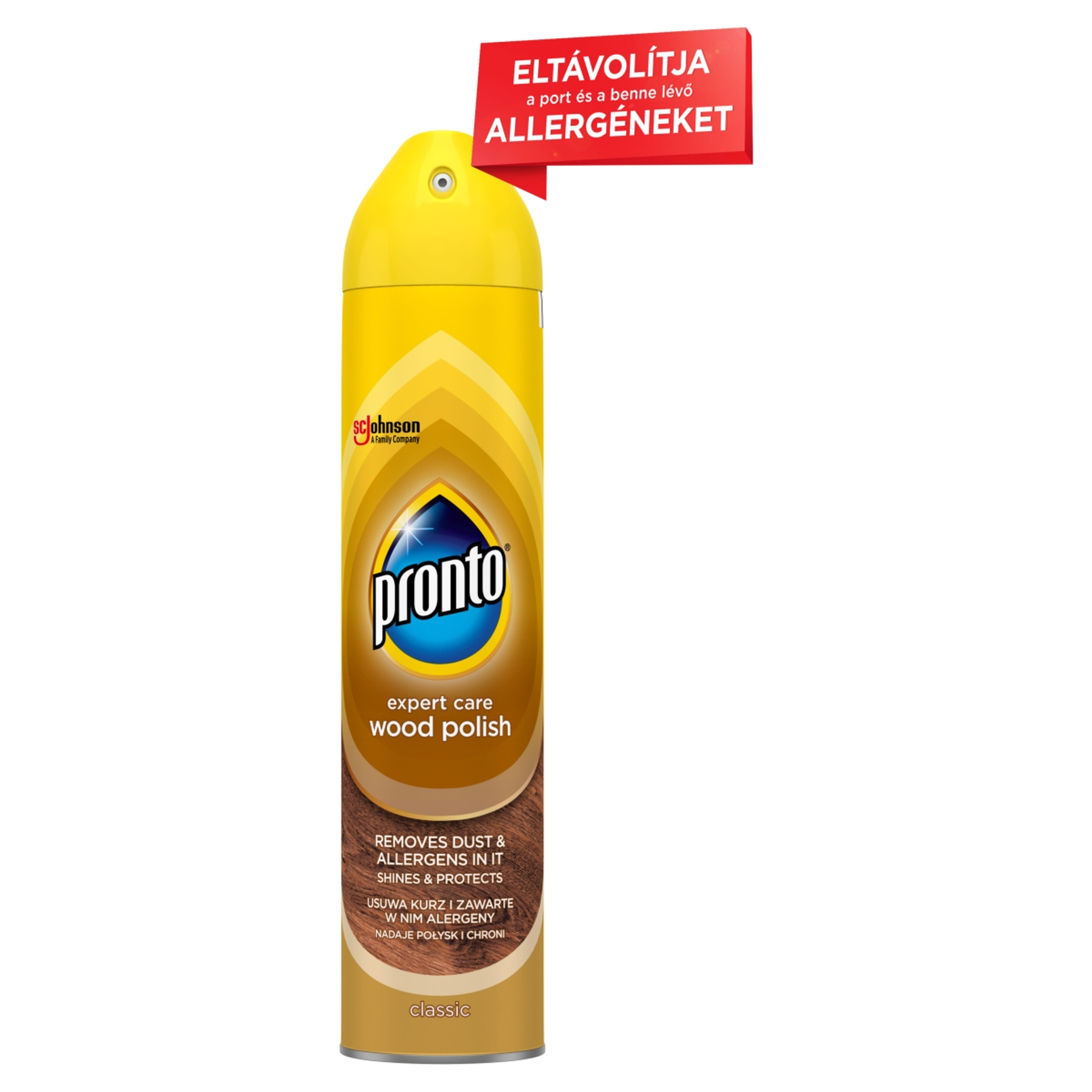Pronto Wood 5in1 Classic Bútorápoló Aerosol - 250 ml-2