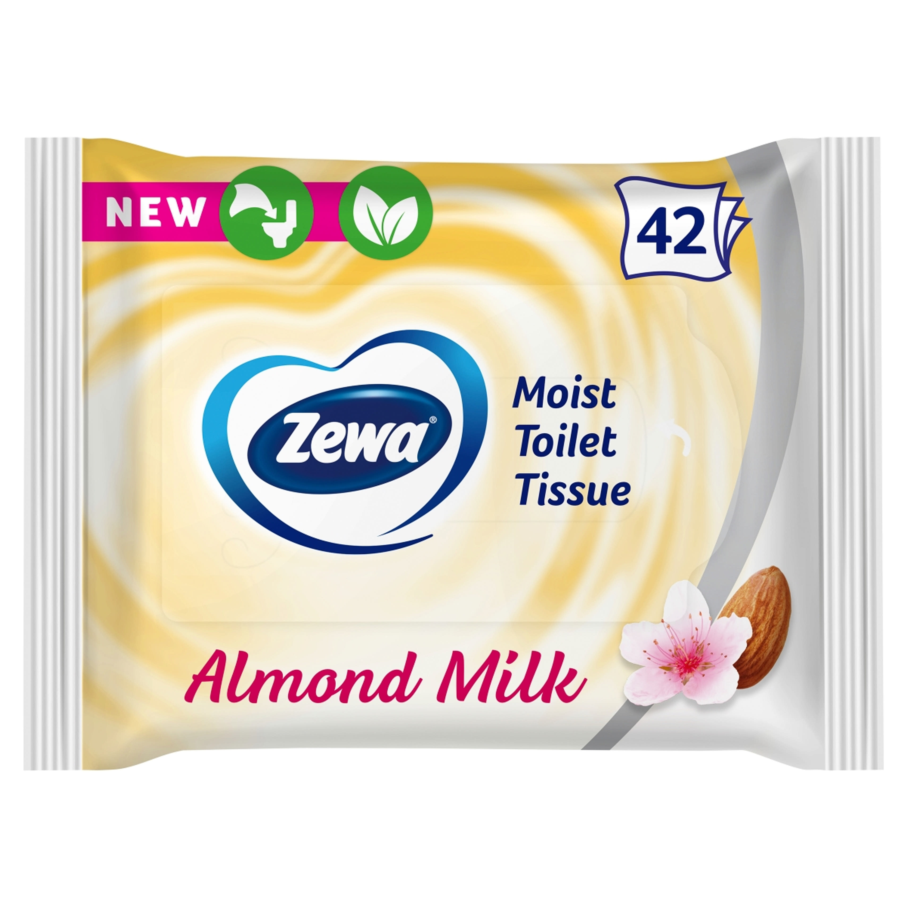 Zewa Almond Milk nedves toalettpapír  - 42 db-7