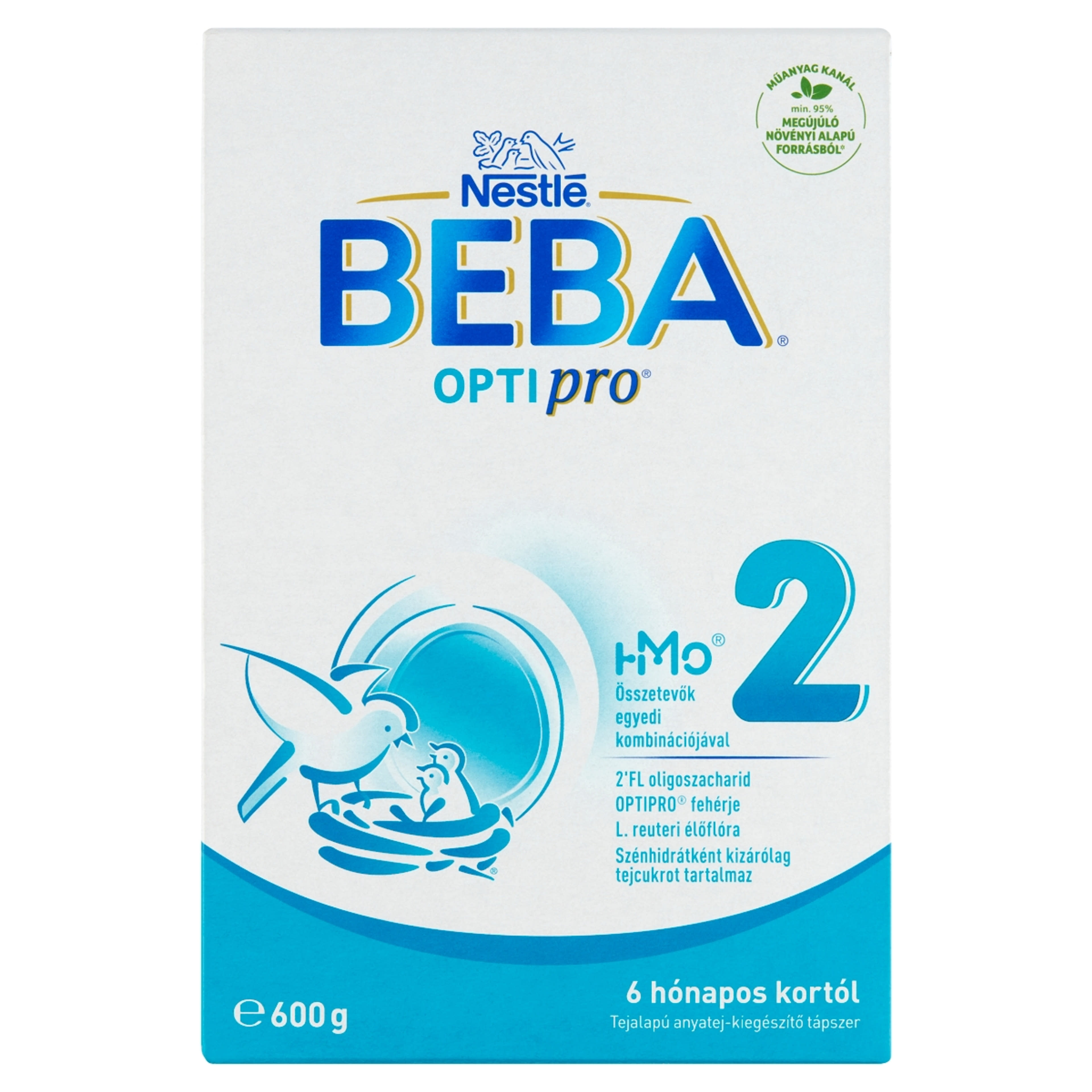 BEBA OPTIPRO 2 tejalapú anyatej-kiegészítő tápszer 6 hónapos kortól - 600 g