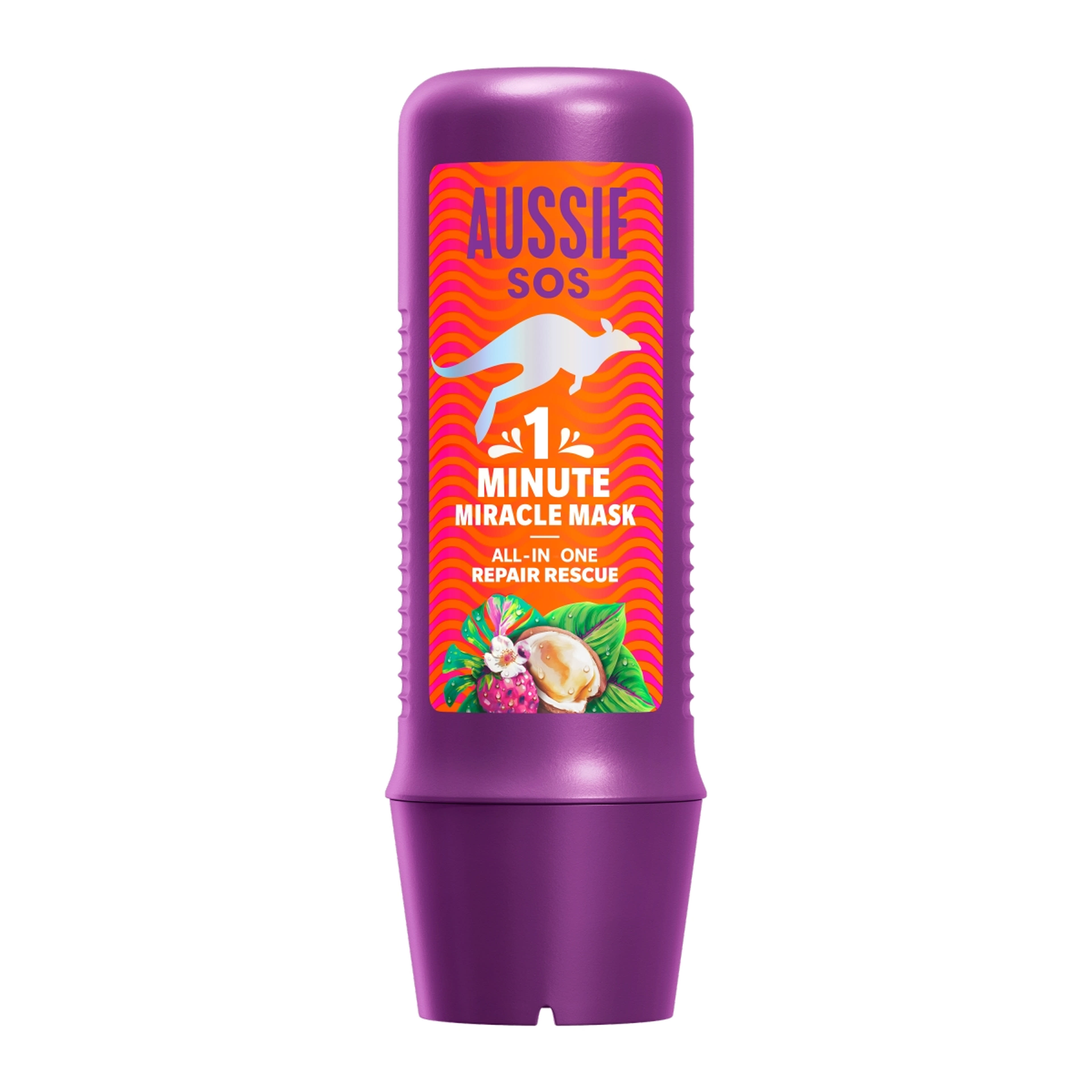 Aussie SOS 1 Minute Miracle Repair Rescue hajmask -  250 ml