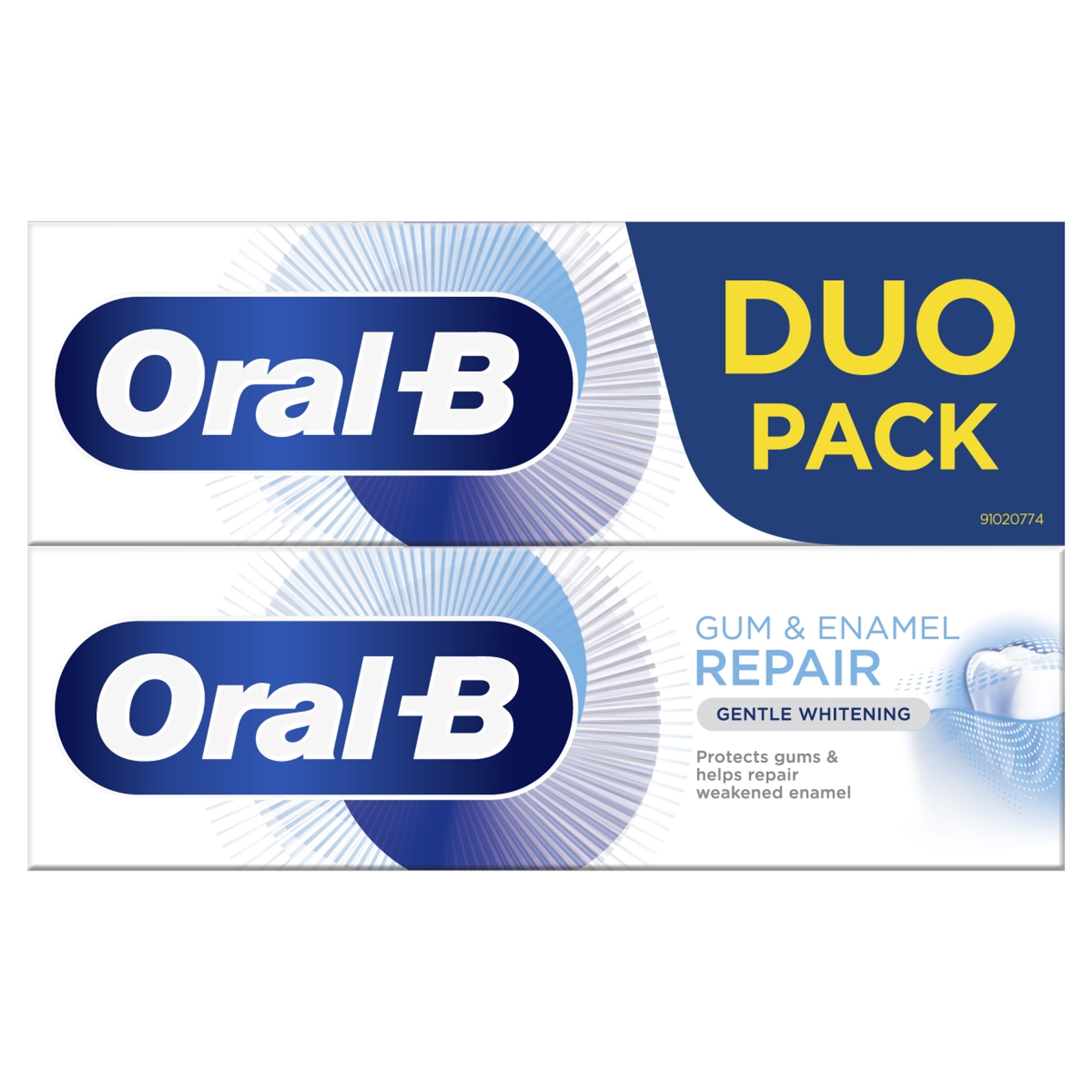 Oral-B Gum & Enamel Repair Gentle Whitening fogkrém DUO 2*75 ml - 150 ml