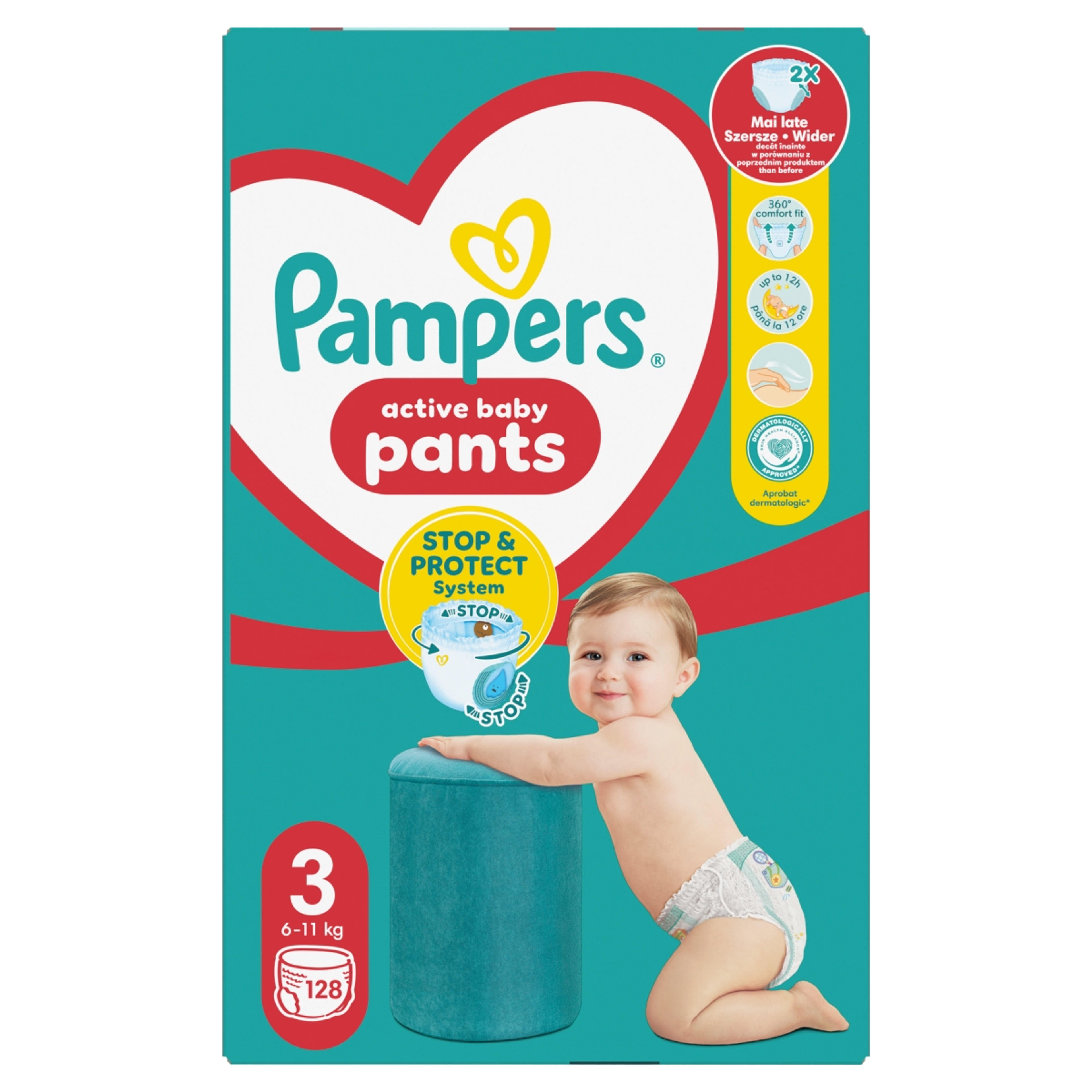 Pampers Pants bugyipelenka mega pack+ 3-as 6-11 kg - 128 db-3