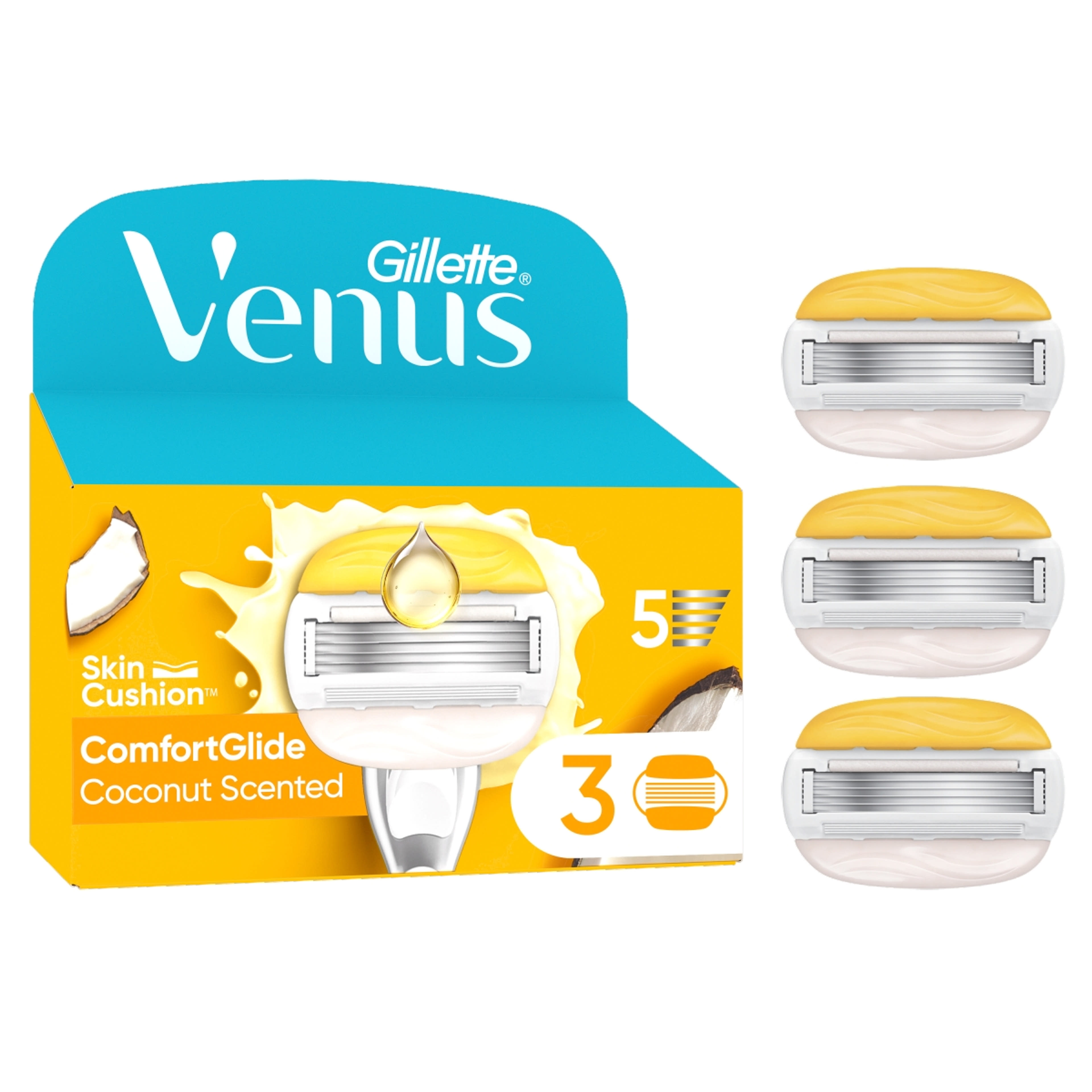 Gillette Venus ComfortGlide Coconut borotvabetét - 3 db-7