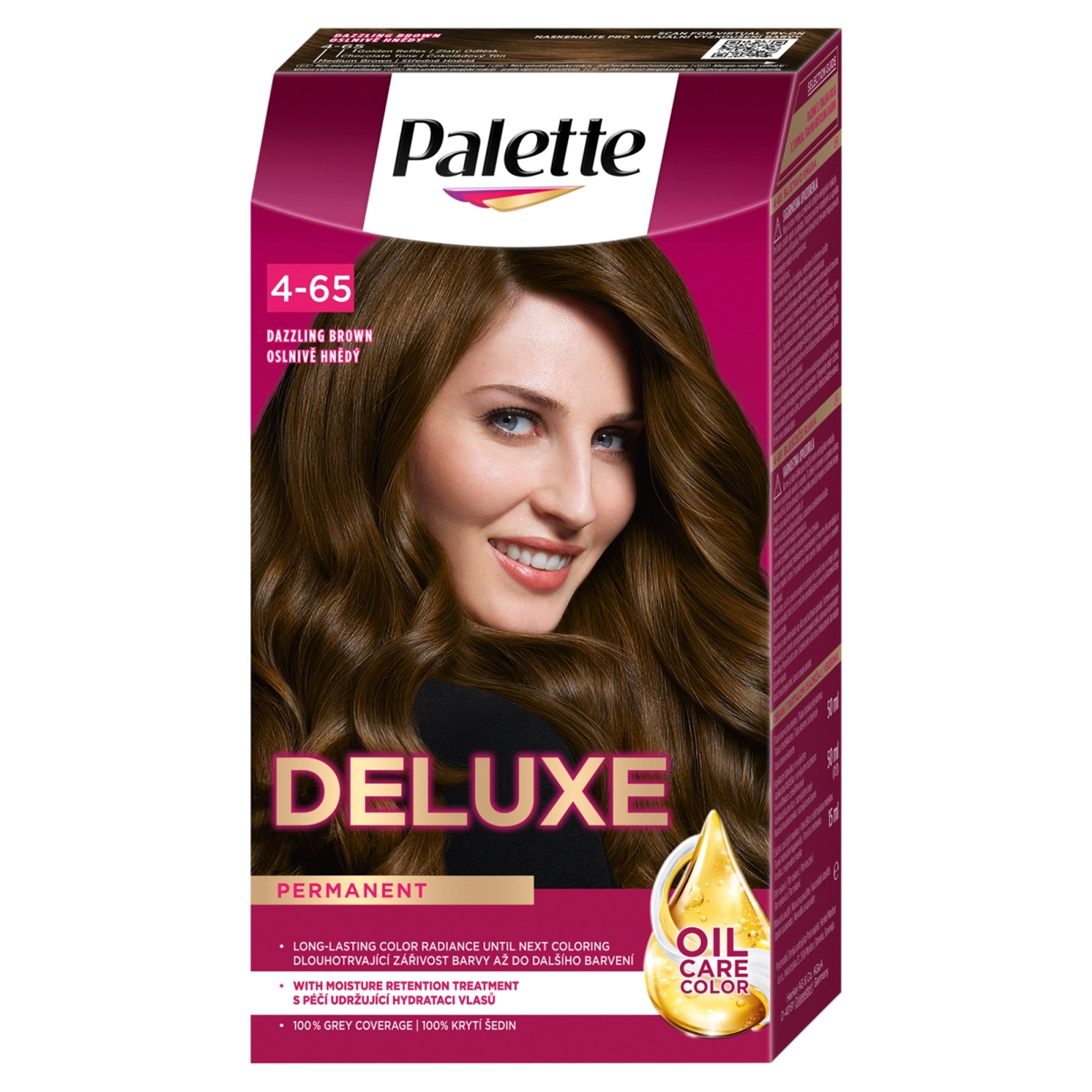 Palette Deluxe 4-65 középbarna intenzív krémhajfesték (760) - 1 db