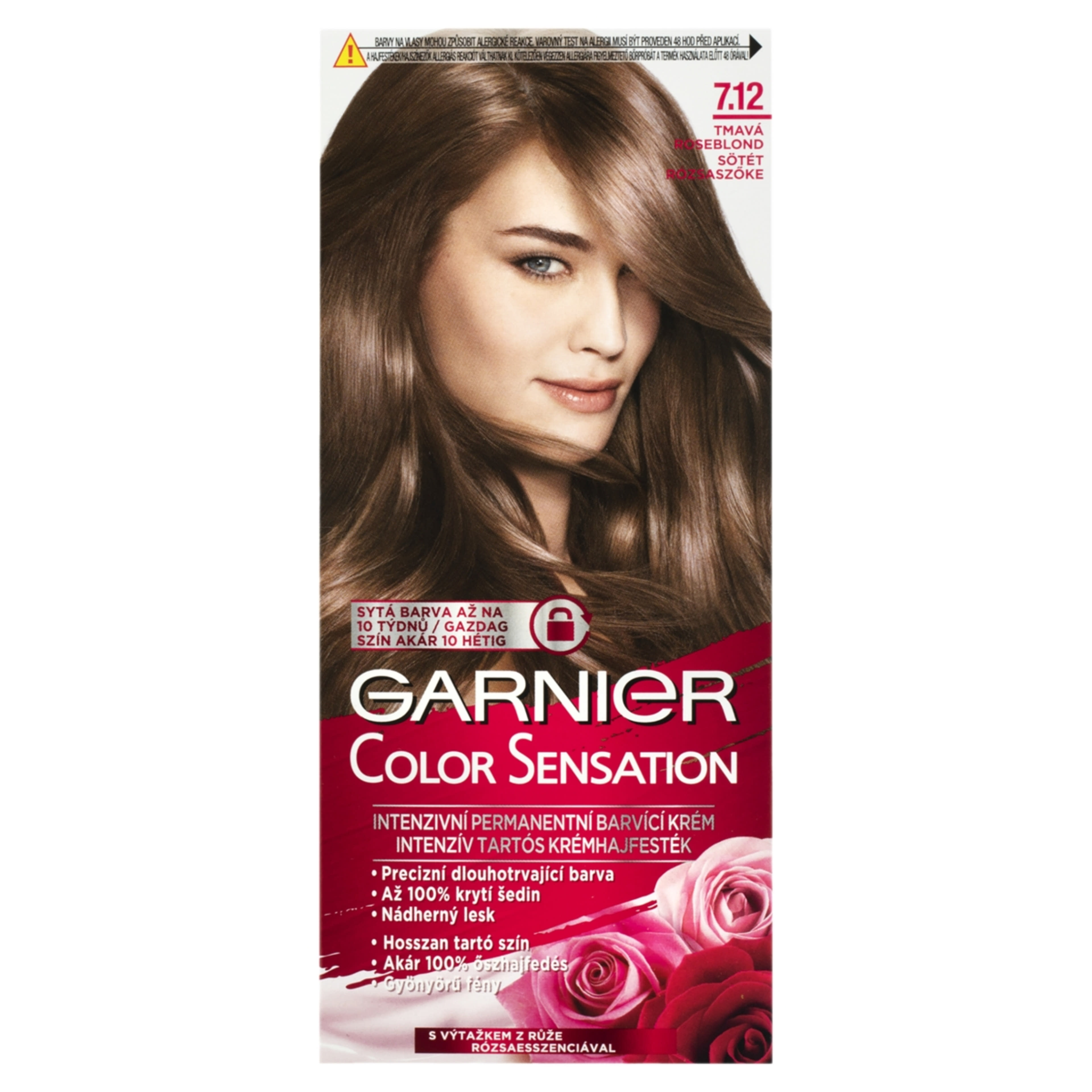 Garnier Color Sensation tartós hajfesték 7.12 Sötét Rózsaszőke - 1 db
